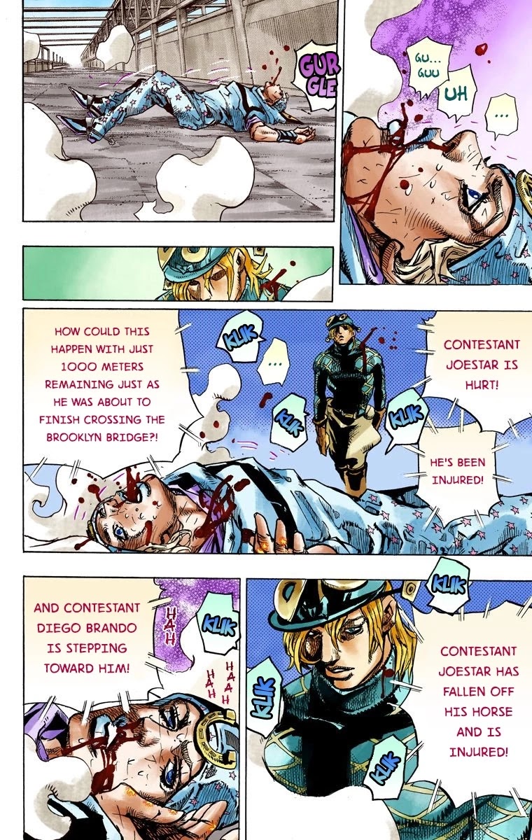 JoJo's Bizarre Adventure Part 7 - Steel Ball Run (Official Colored) Chapter 94 page 13 - Chapter 94: World of Stars and Stripes