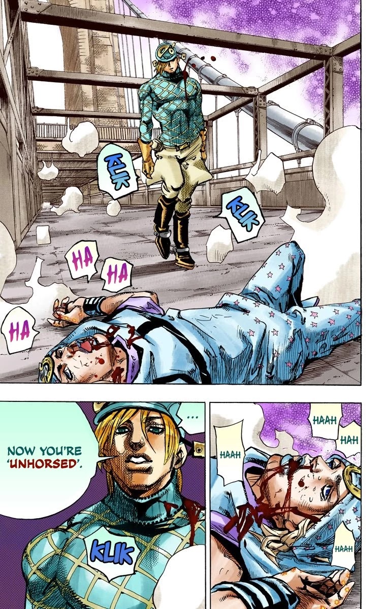 JoJo's Bizarre Adventure Part 7 - Steel Ball Run (Official Colored) Chapter 94 page 14 - Chapter 94: World of Stars and Stripes