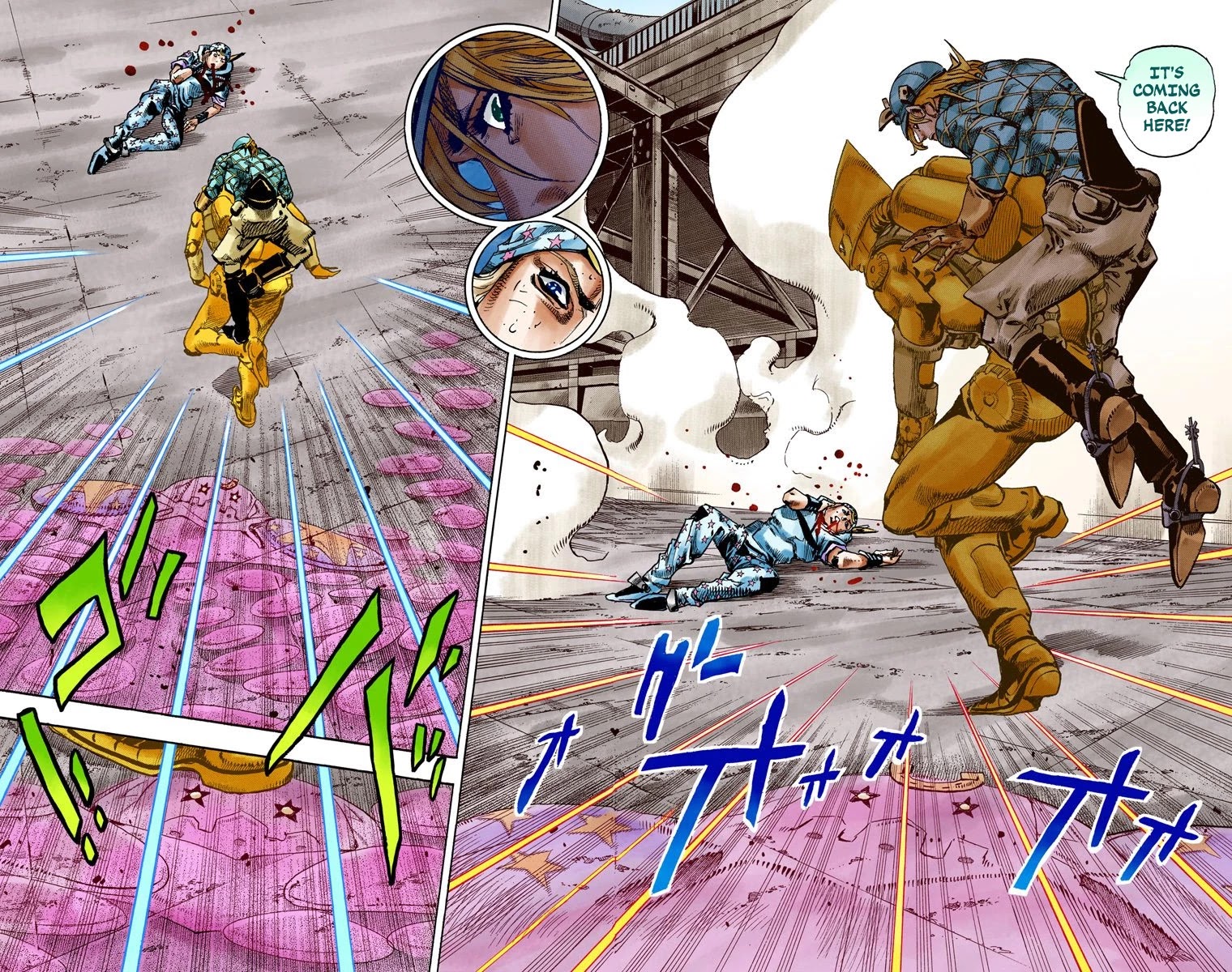 JoJo's Bizarre Adventure Part 7 - Steel Ball Run (Official Colored) Chapter 94 page 17 - Chapter 94: World of Stars and Stripes