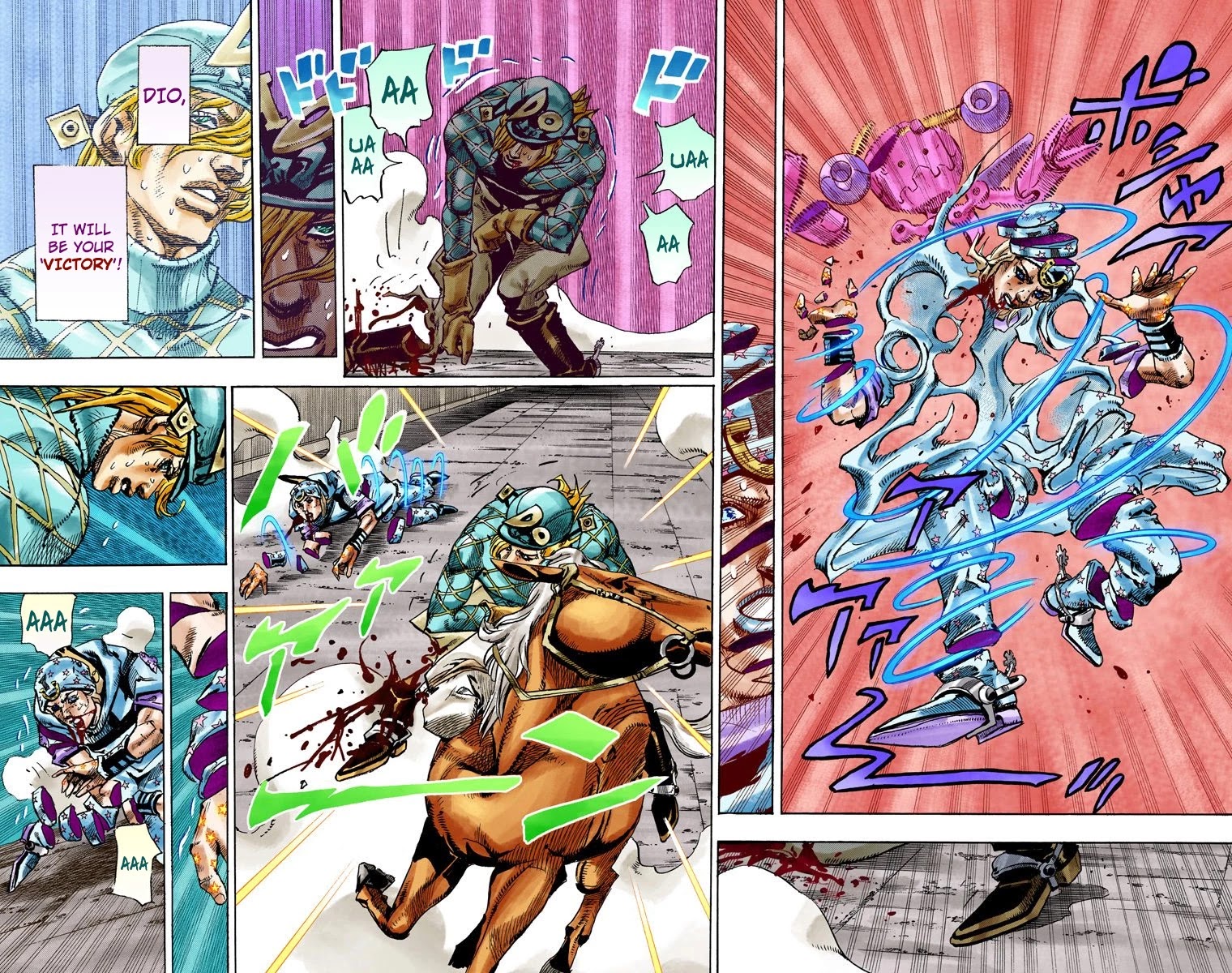 JoJo's Bizarre Adventure Part 7 - Steel Ball Run (Official Colored) Chapter 94 page 25 - Chapter 94: World of Stars and Stripes