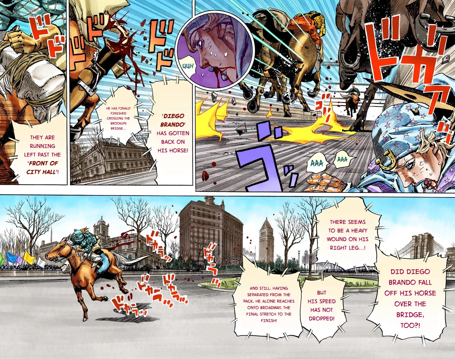 JoJo's Bizarre Adventure Part 7 - Steel Ball Run (Official Colored) Chapter 94 page 26 - Chapter 94: World of Stars and Stripes