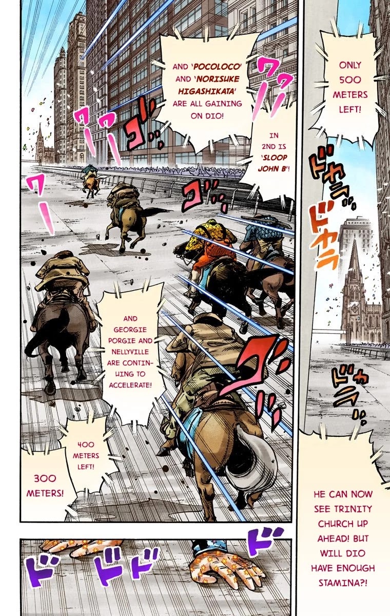 JoJo's Bizarre Adventure Part 7 - Steel Ball Run (Official Colored) Chapter 94 page 27 - Chapter 94: World of Stars and Stripes