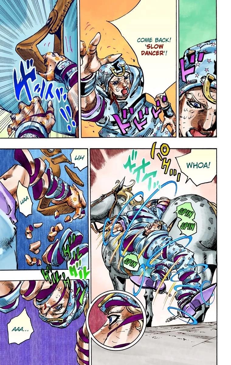 JoJo's Bizarre Adventure Part 7 - Steel Ball Run (Official Colored) Chapter 94 page 28 - Chapter 94: World of Stars and Stripes
