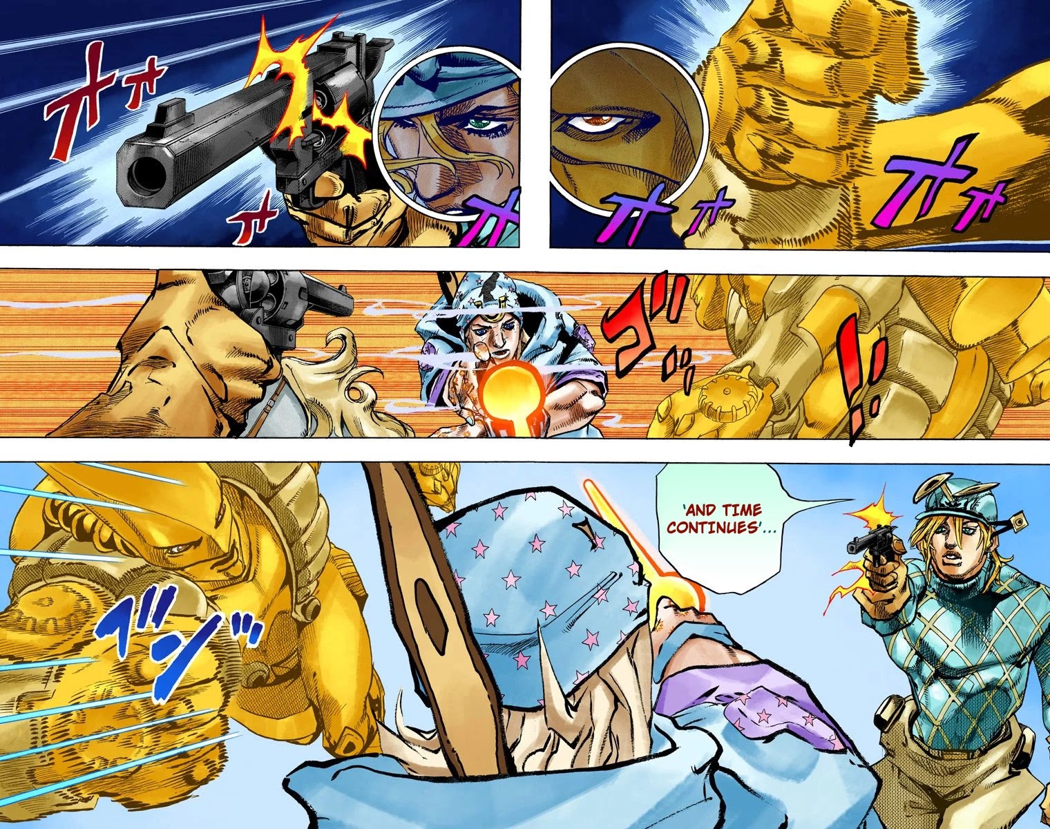 JoJo's Bizarre Adventure Part 7 - Steel Ball Run (Official Colored) Chapter 94 page 8 - Chapter 94: World of Stars and Stripes