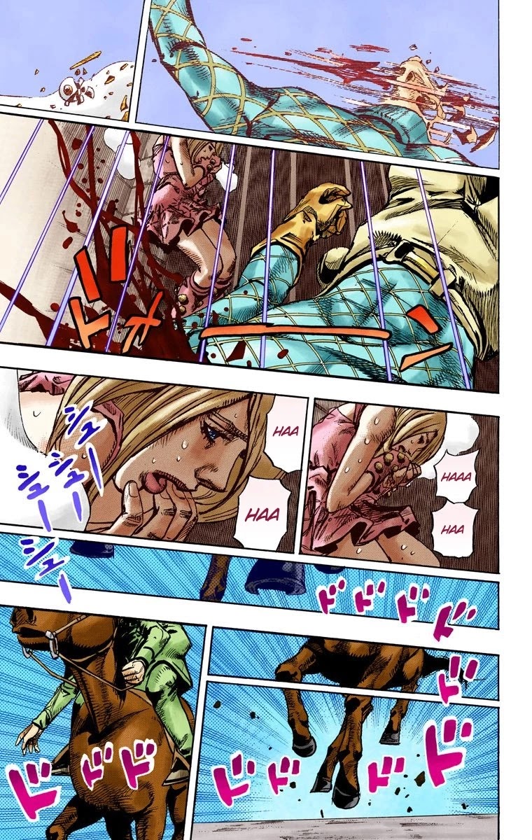 JoJo's Bizarre Adventure Part 7 - Steel Ball Run (Official Colored) Chapter 95 page 23 - Chapter 95: World of Stars and Stripes - Outro [END]