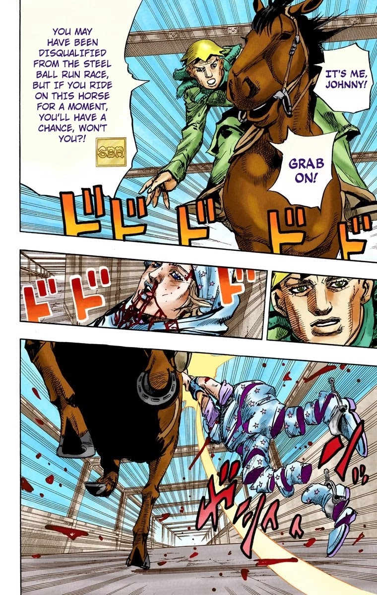 JoJo's Bizarre Adventure Part 7 - Steel Ball Run (Official Colored) Chapter 95 page 24 - Chapter 95: World of Stars and Stripes - Outro [END]