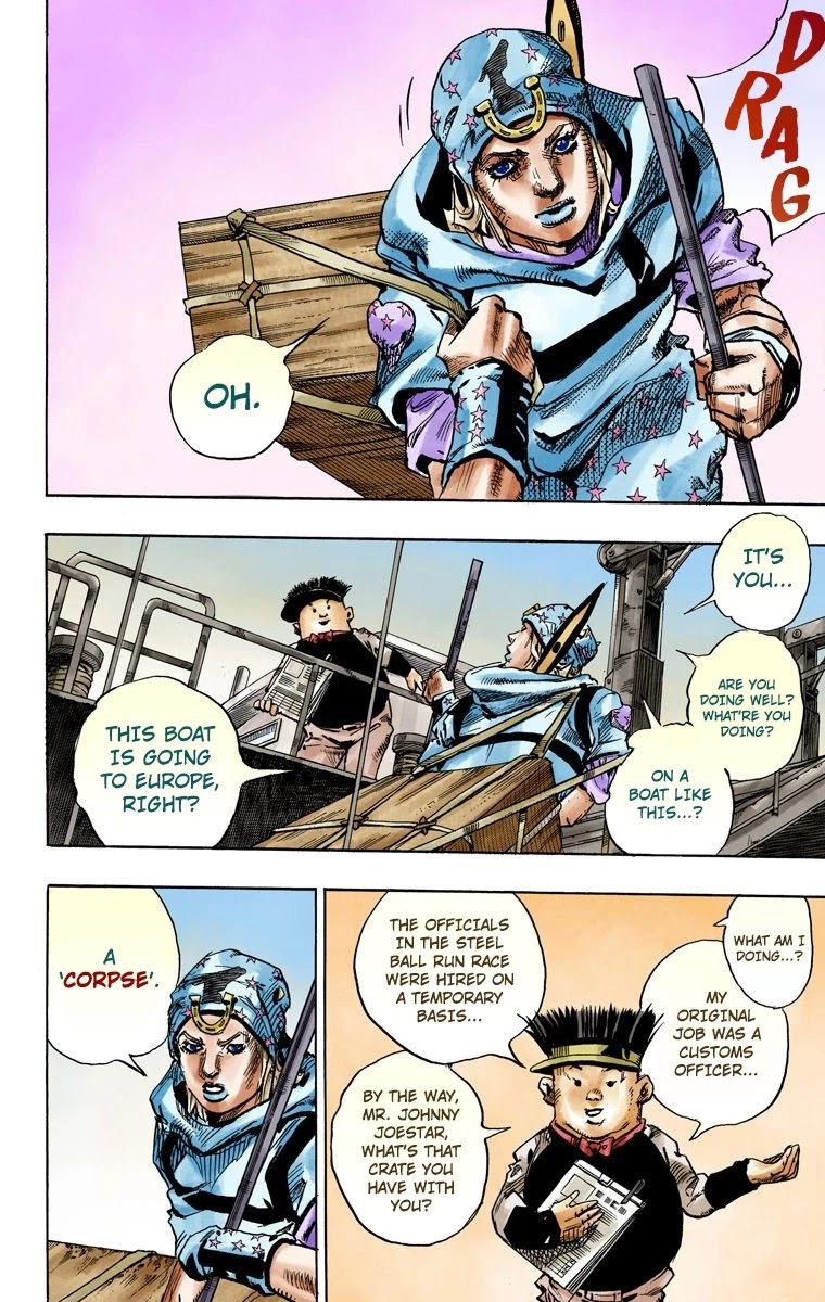 JoJo's Bizarre Adventure Part 7 - Steel Ball Run (Official Colored) Chapter 95 page 35 - Chapter 95: World of Stars and Stripes - Outro [END]