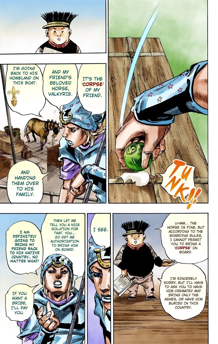JoJo's Bizarre Adventure Part 7 - Steel Ball Run (Official Colored) Chapter 95 page 36 - Chapter 95: World of Stars and Stripes - Outro [END]