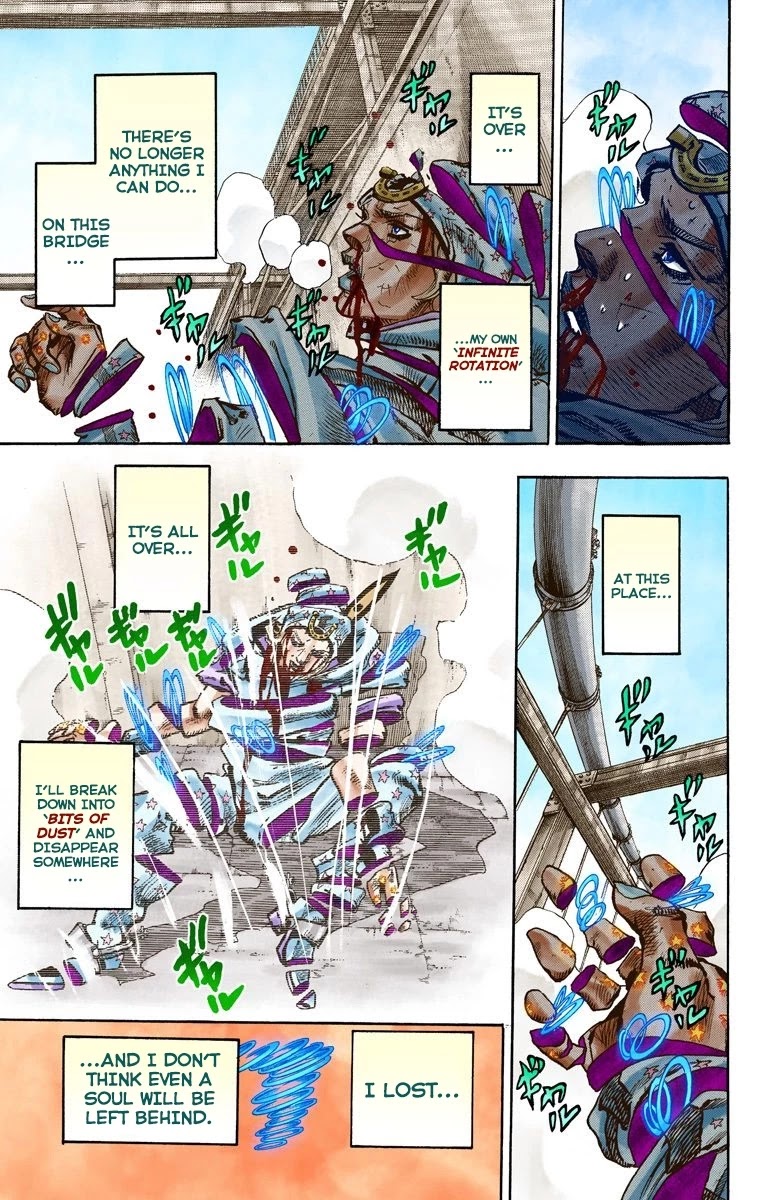 JoJo's Bizarre Adventure Part 7 - Steel Ball Run (Official Colored) Chapter 95 page 6 - Chapter 95: World of Stars and Stripes - Outro [END]
