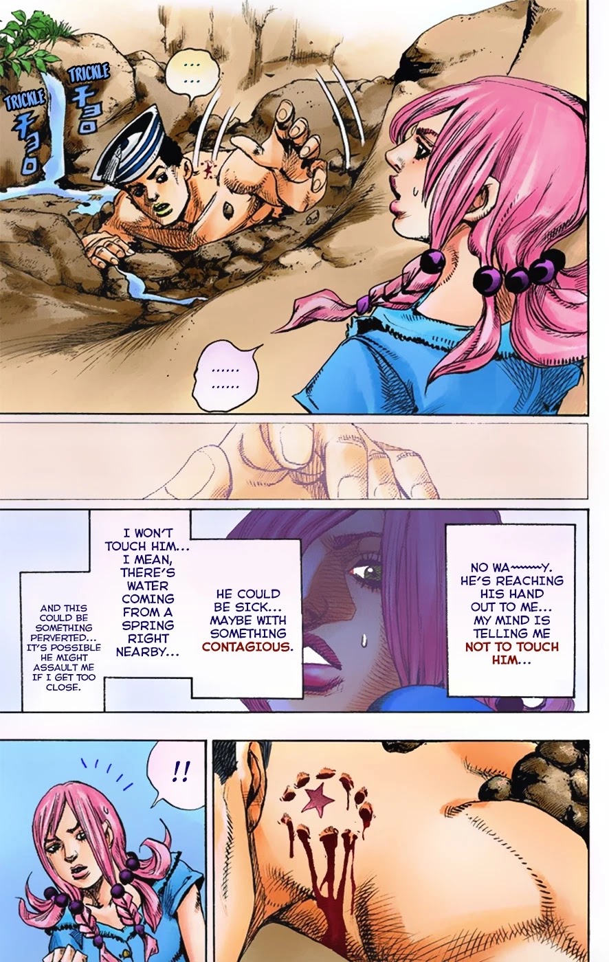 JoJo's Bizarre Adventure Part 8 - JoJolion (Official Colored) Chapter 1 page 16 - Chapter 1: Welcome to Morioh