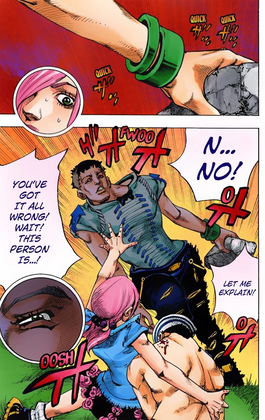 JoJo's Bizarre Adventure Part 8 - JoJolion (Official Colored) Chapter 1 page 28 - Chapter 1: Welcome to Morioh
