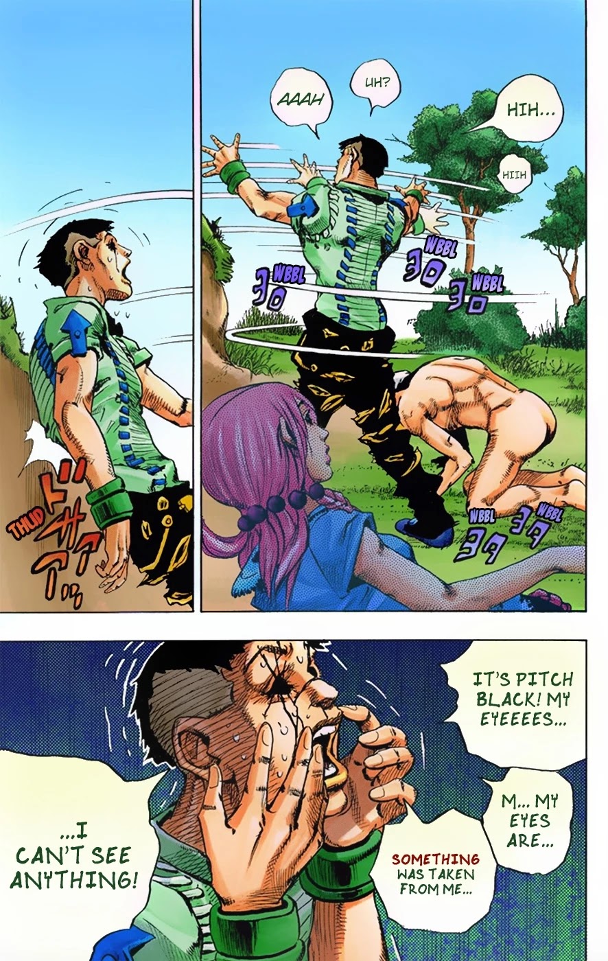 JoJo's Bizarre Adventure Part 8 - JoJolion (Official Colored) Chapter 1 page 38 - Chapter 1: Welcome to Morioh