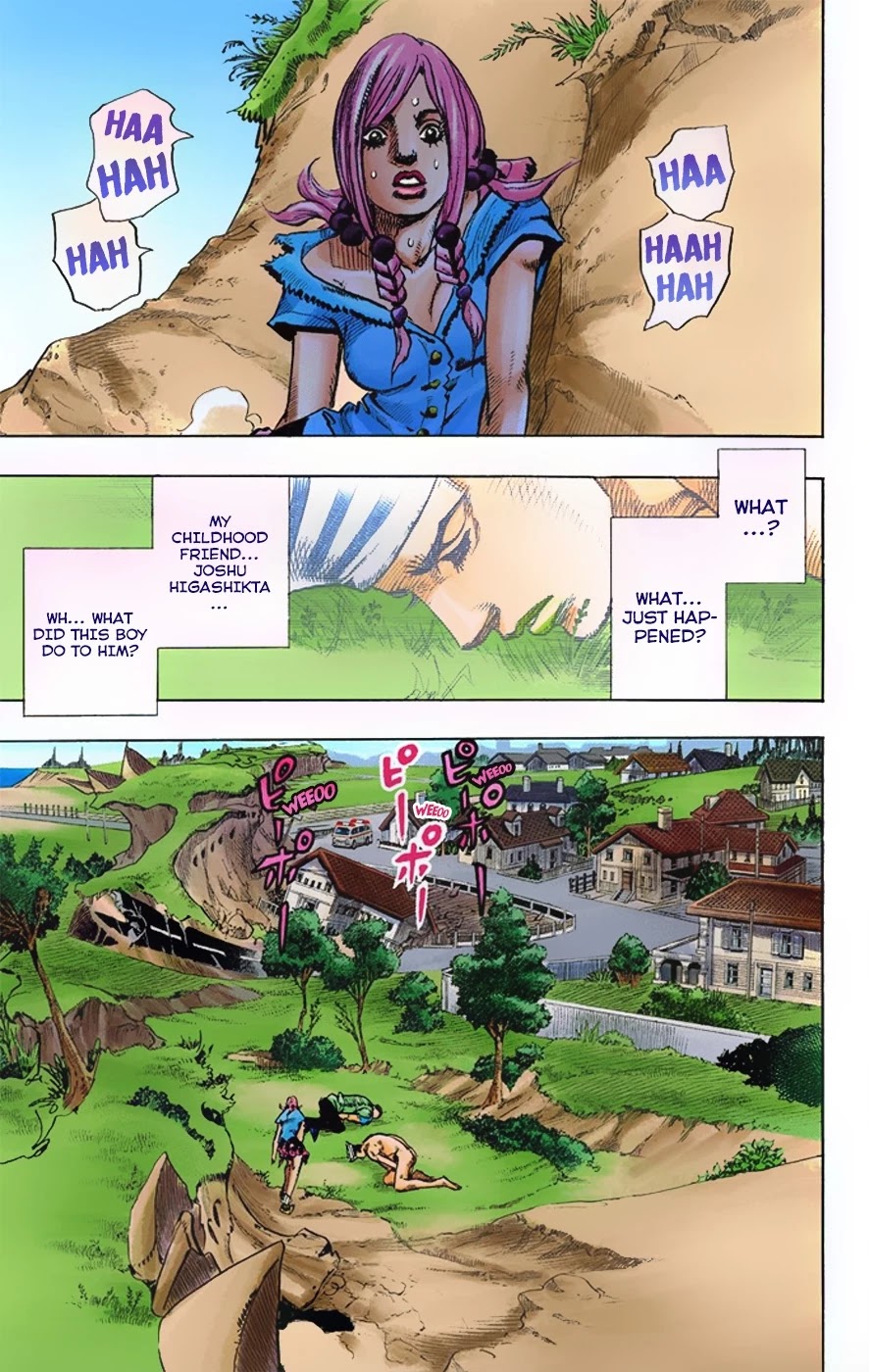 JoJo's Bizarre Adventure Part 8 - JoJolion (Official Colored) Chapter 1 page 40 - Chapter 1: Welcome to Morioh