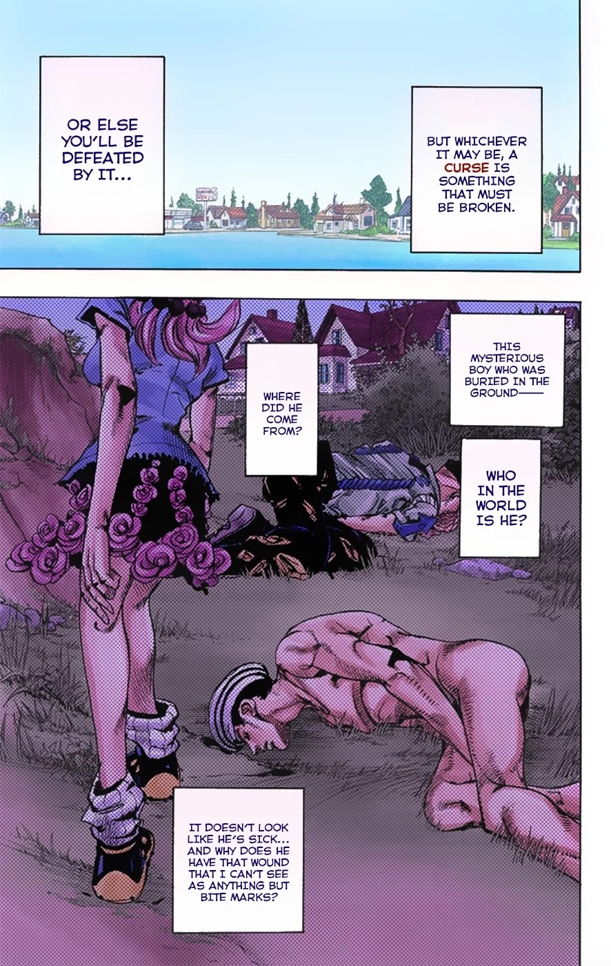 JoJo's Bizarre Adventure Part 8 - JoJolion (Official Colored) Chapter 1 page 42 - Chapter 1: Welcome to Morioh