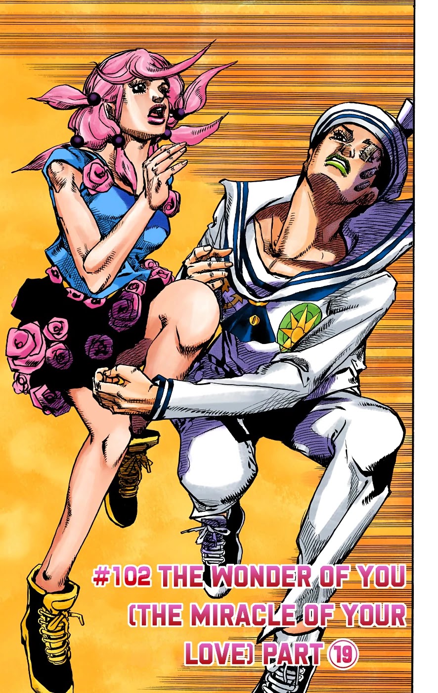 JoJo's Bizarre Adventure Part 8 - JoJolion (Official Colored) Chapter 102 page 1 - Chapter 102: The Wonder of You (The Miracle of Your Love), Part 19