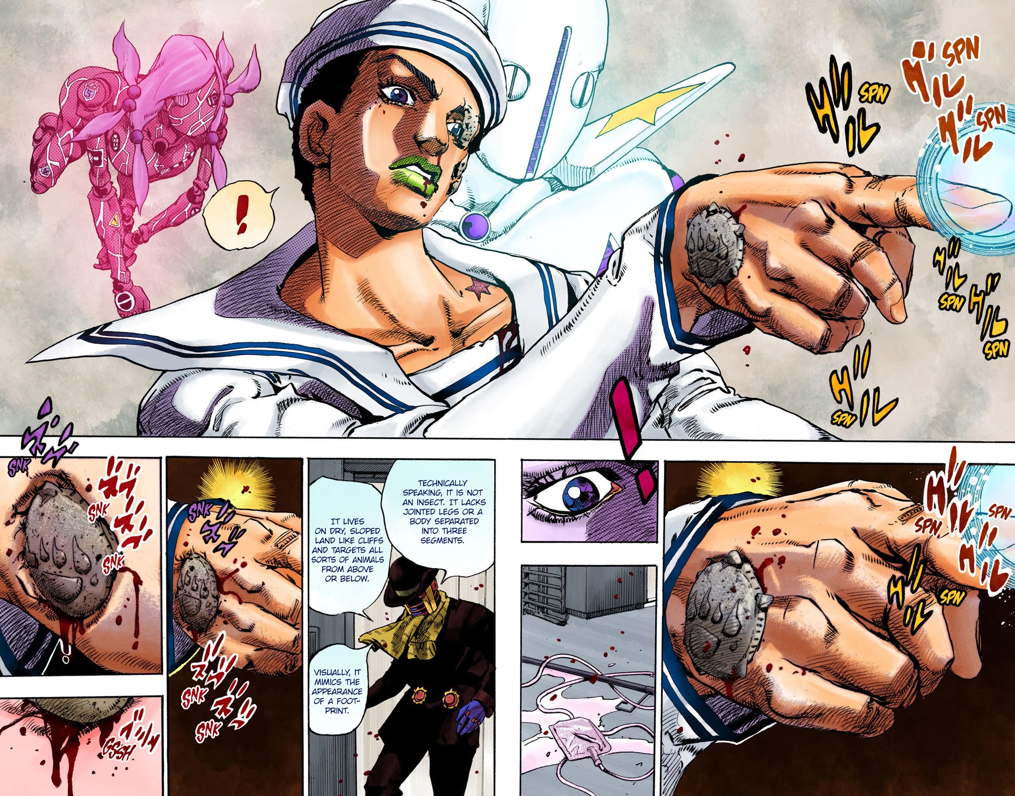 JoJo's Bizarre Adventure Part 8 - JoJolion (Official Colored) Chapter 105 page 11 - Chapter 105: Safety First