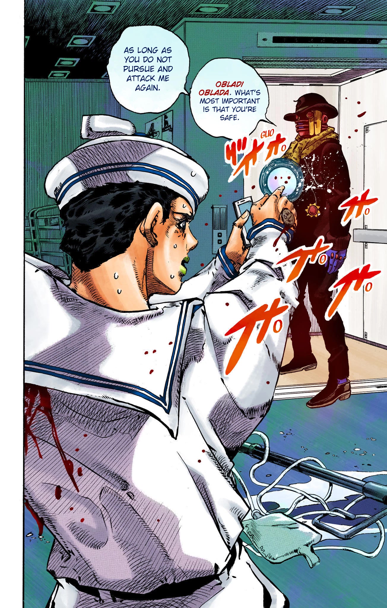 JoJo's Bizarre Adventure Part 8 - JoJolion (Official Colored) Chapter 105 page 12 - Chapter 105: Safety First