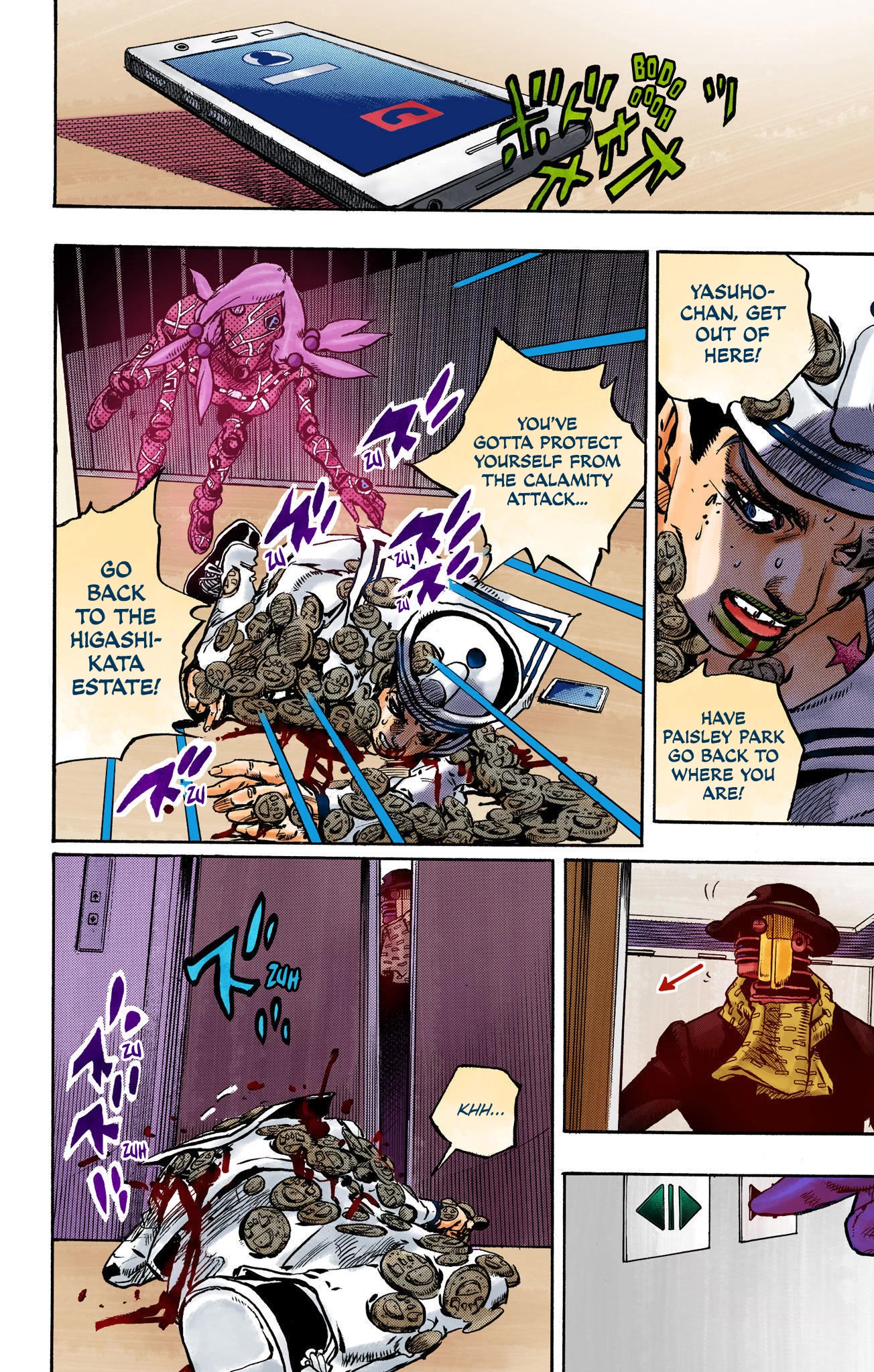 JoJo's Bizarre Adventure Part 8 - JoJolion (Official Colored) Chapter 105 page 22 - Chapter 105: Safety First