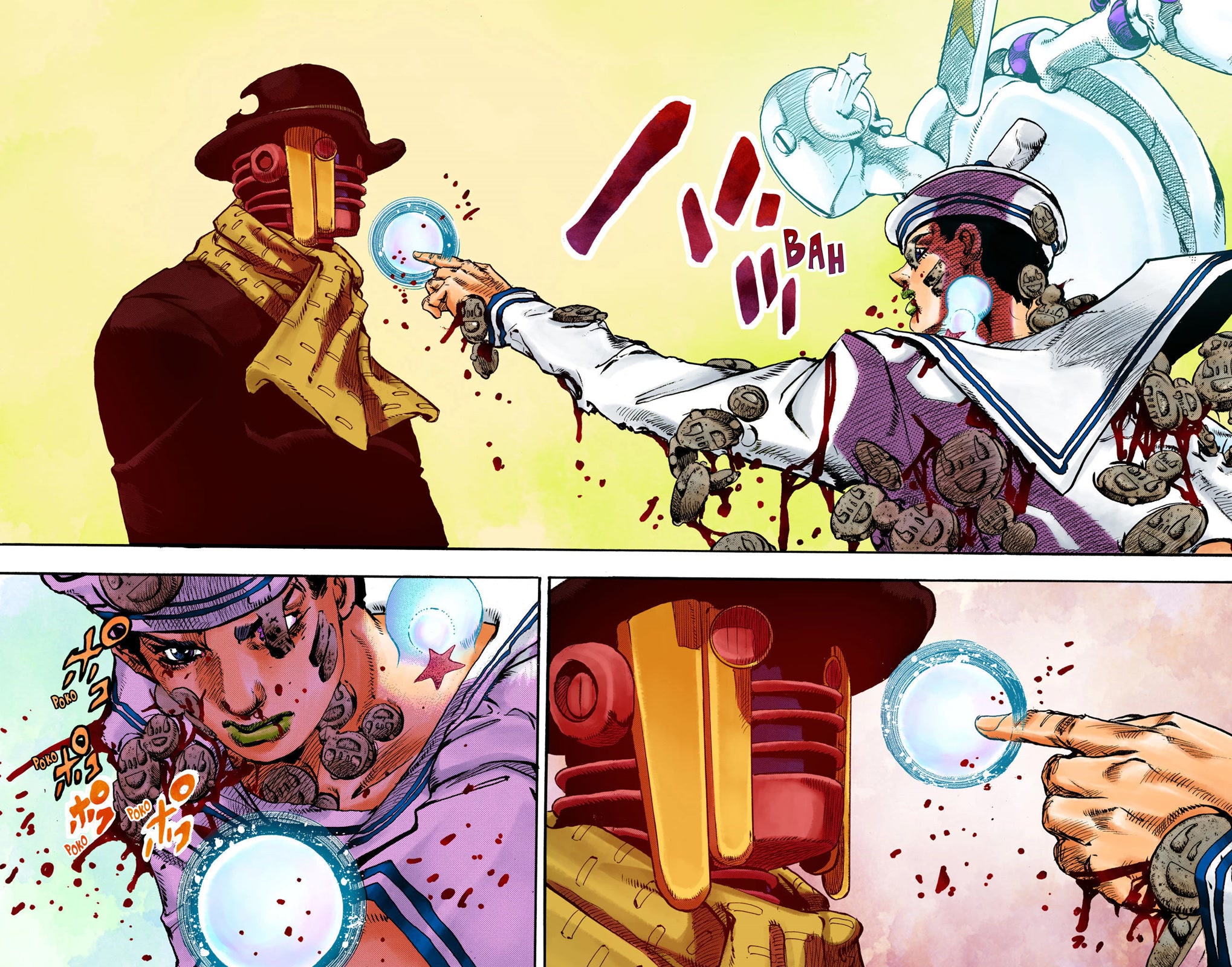 JoJo's Bizarre Adventure Part 8 - JoJolion (Official Colored) Chapter 105 page 27 - Chapter 105: Safety First