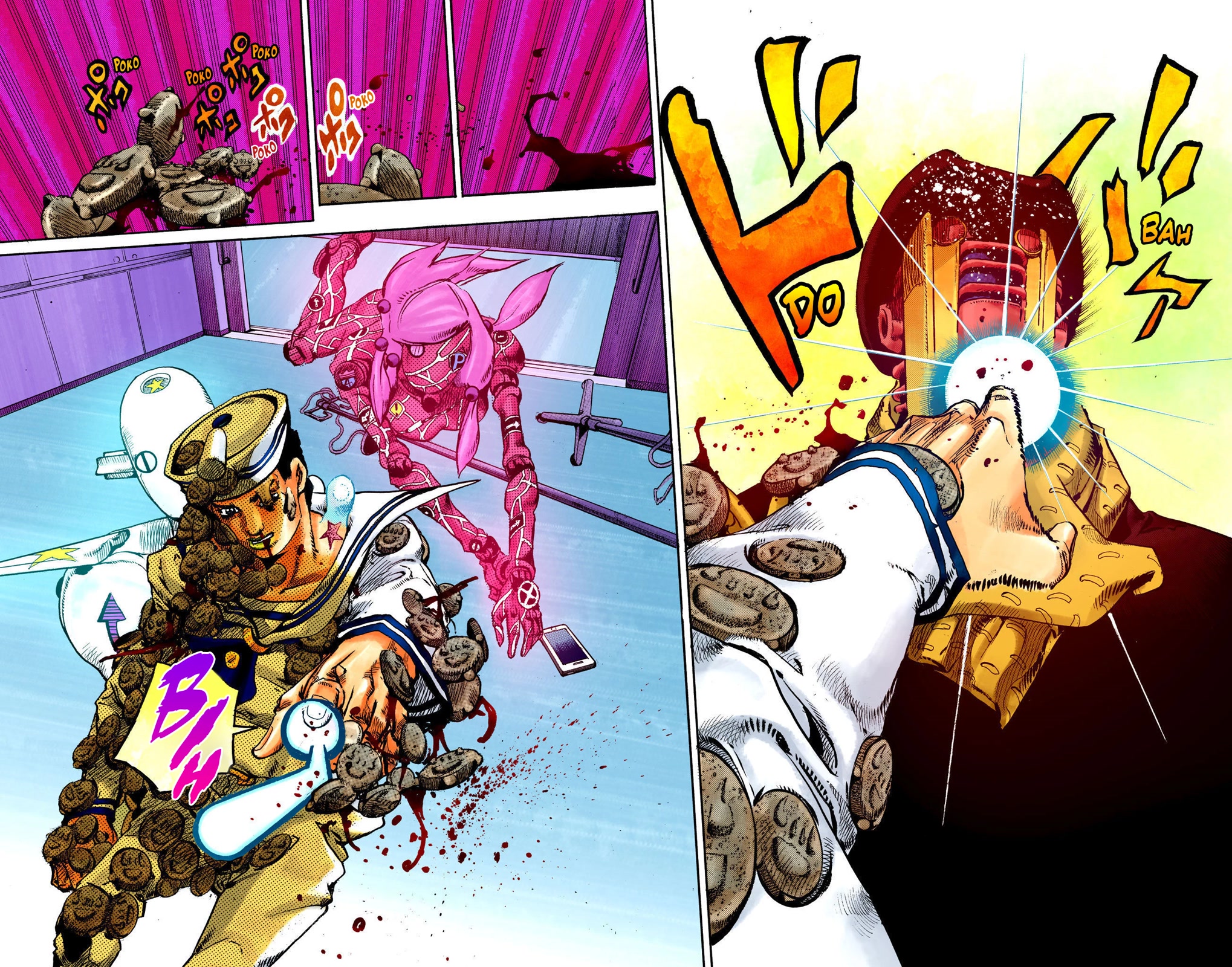 JoJo's Bizarre Adventure Part 8 - JoJolion (Official Colored) Chapter 105 page 28 - Chapter 105: Safety First