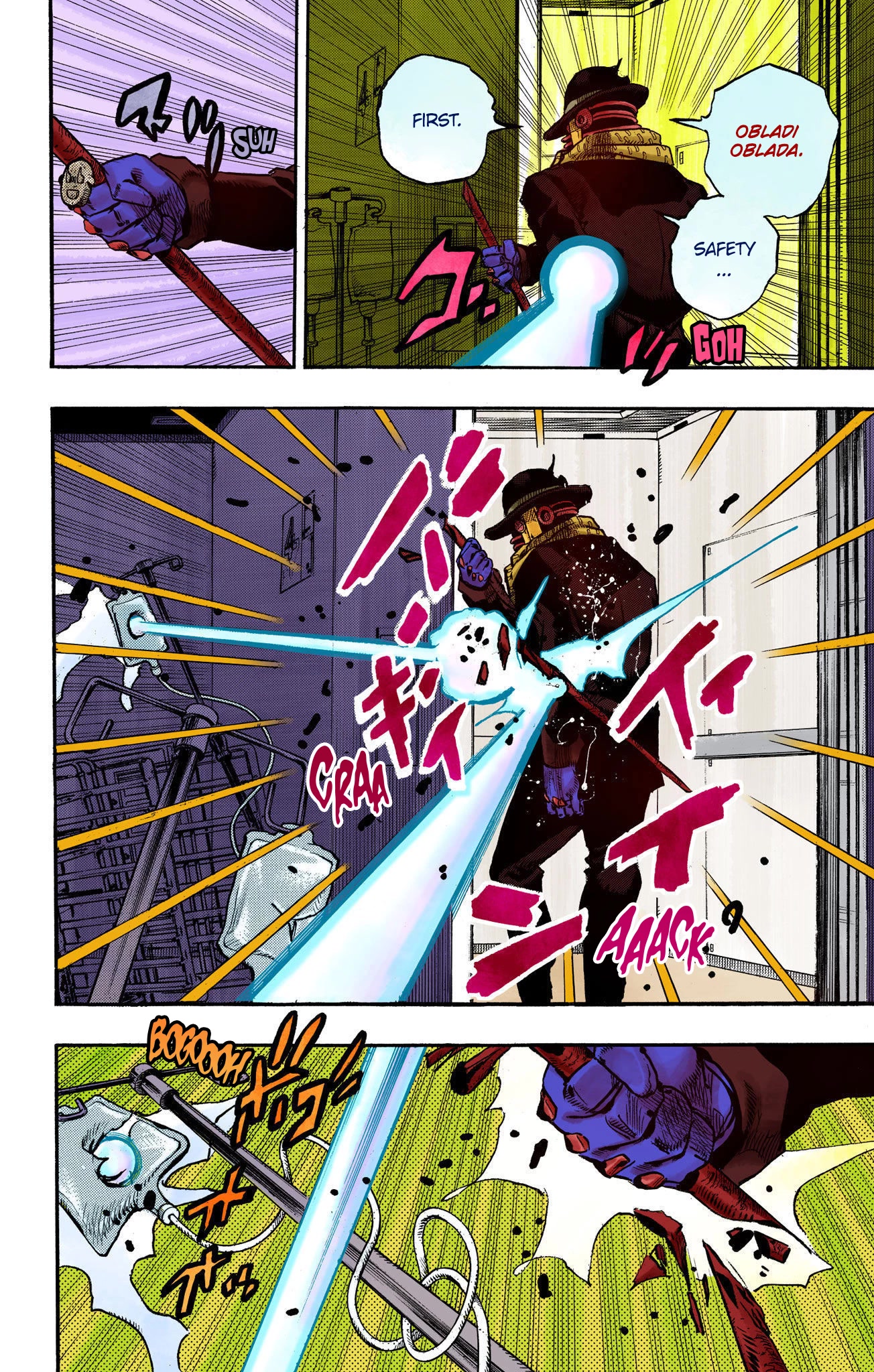 JoJo's Bizarre Adventure Part 8 - JoJolion (Official Colored) Chapter 105 page 8 - Chapter 105: Safety First