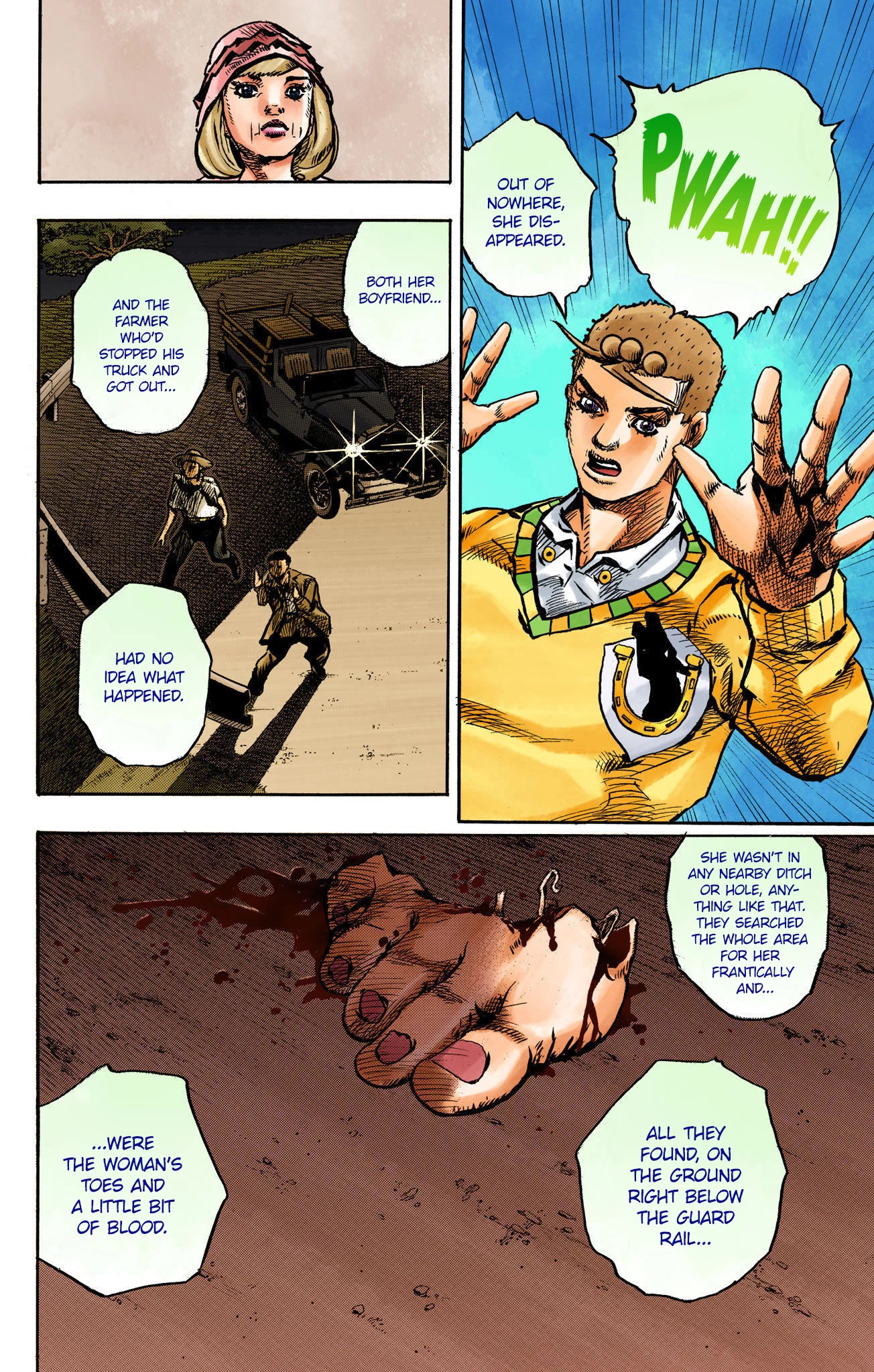 JoJo's Bizarre Adventure Part 8 - JoJolion (Official Colored) Chapter 109 page 14 - Chapter 109: The Radio Gaga Incident (1941)