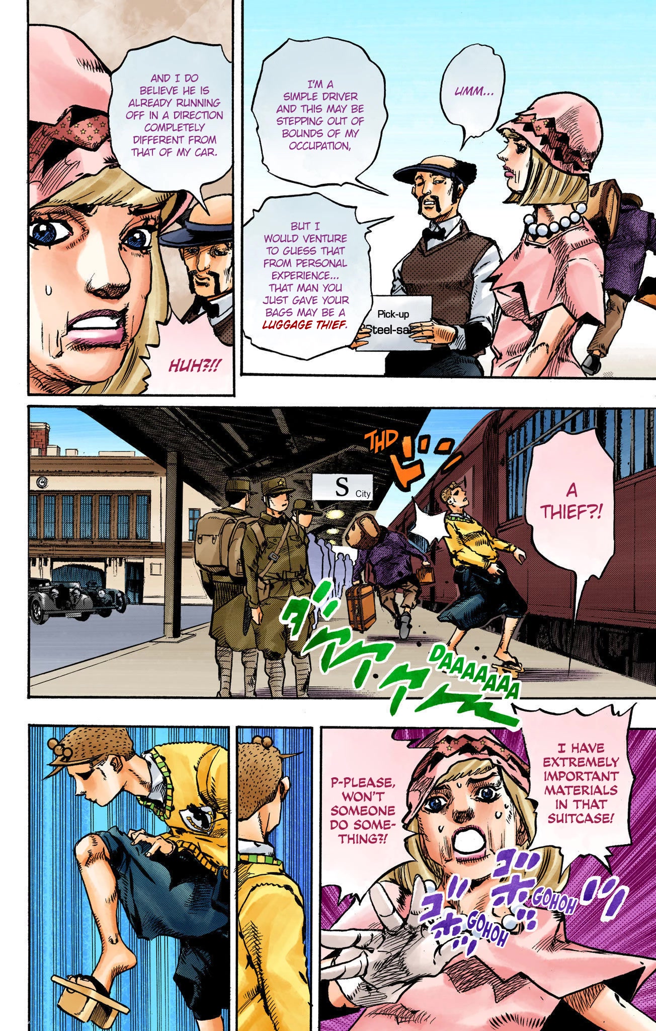 JoJo's Bizarre Adventure Part 8 - JoJolion (Official Colored) Chapter 109 page 6 - Chapter 109: The Radio Gaga Incident (1941)