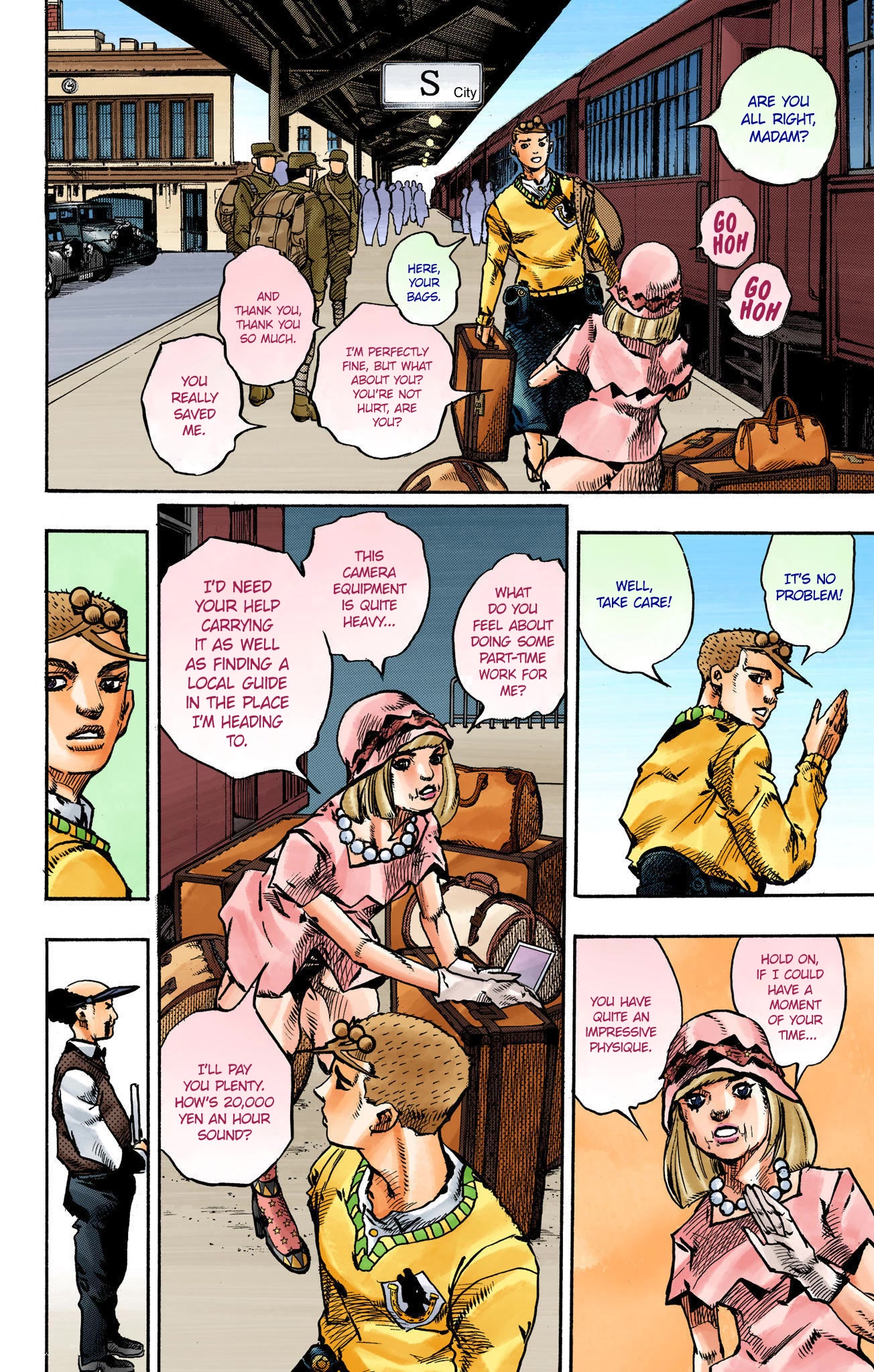 JoJo's Bizarre Adventure Part 8 - JoJolion (Official Colored) Chapter 109 page 8 - Chapter 109: The Radio Gaga Incident (1941)
