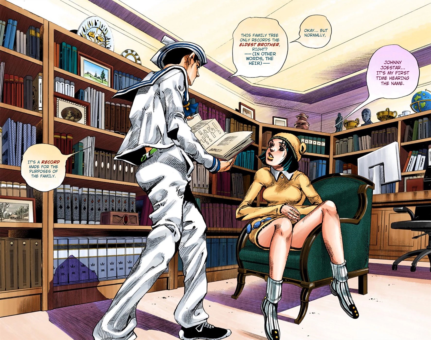 JoJo's Bizarre Adventure Part 8 - JoJolion (Official Colored) Chapter 11 page 23 - Chapter 11: Family Tree