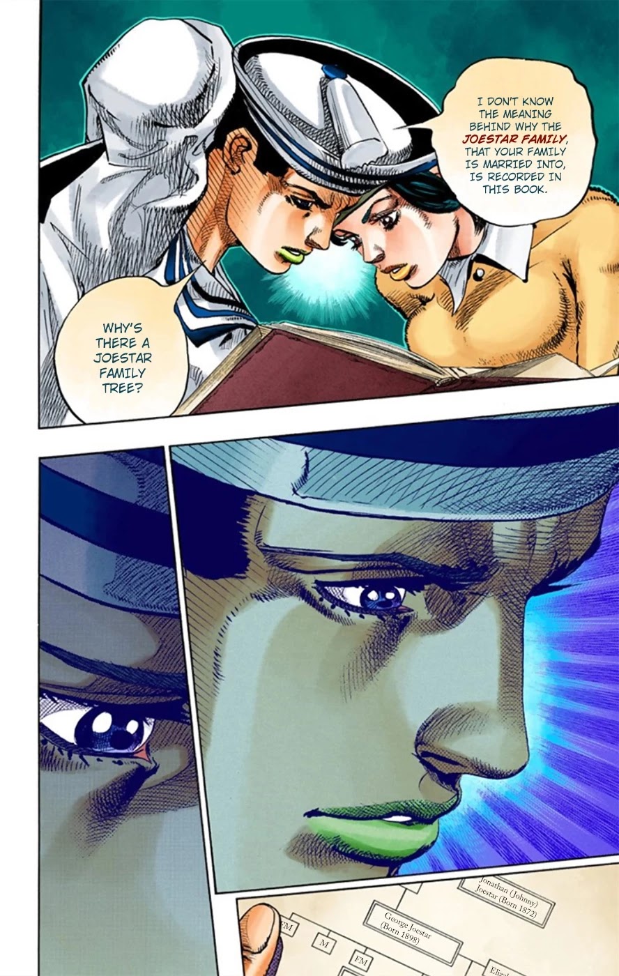 JoJo's Bizarre Adventure Part 8 - JoJolion (Official Colored) Chapter 11 page 24 - Chapter 11: Family Tree