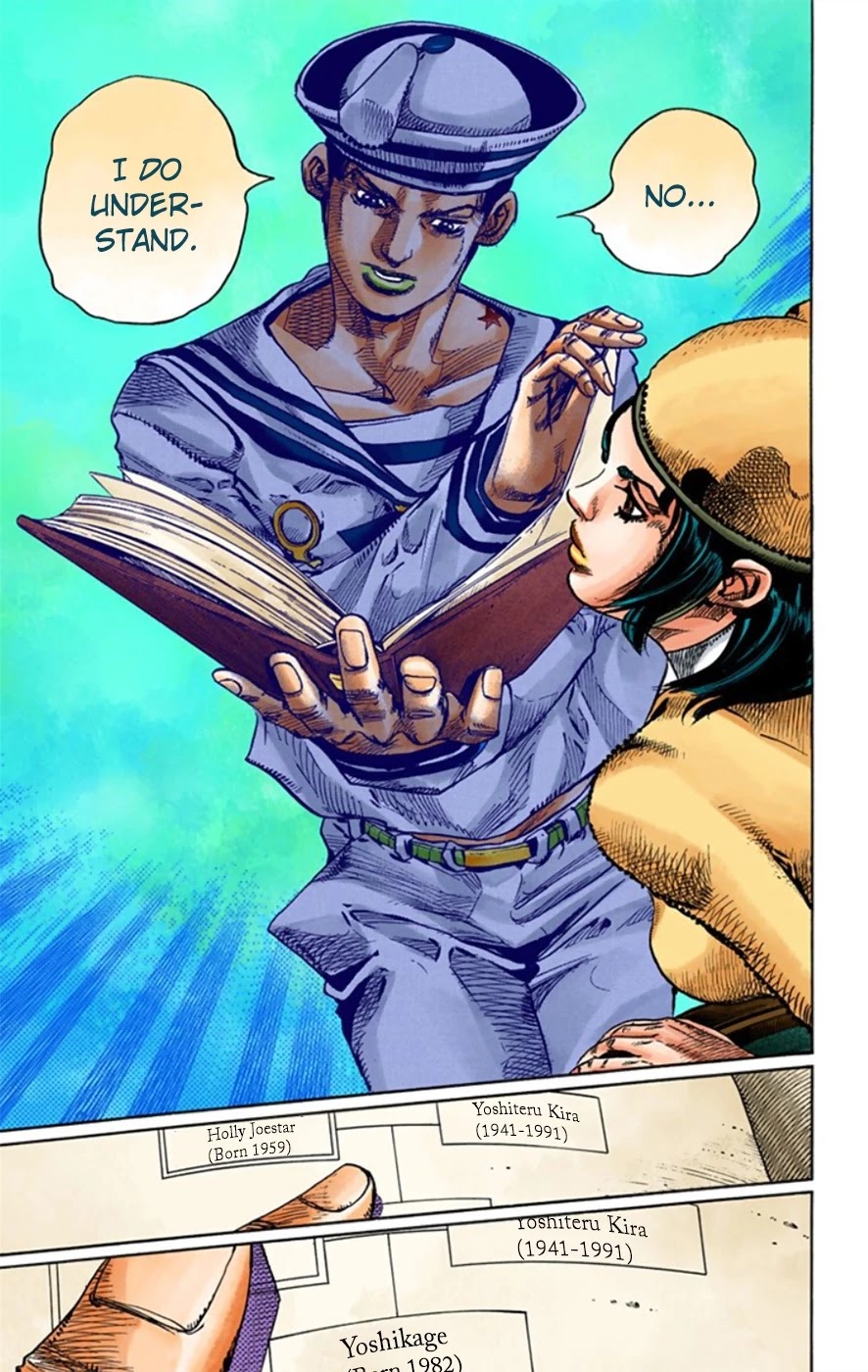 JoJo's Bizarre Adventure Part 8 - JoJolion (Official Colored) Chapter 11 page 25 - Chapter 11: Family Tree