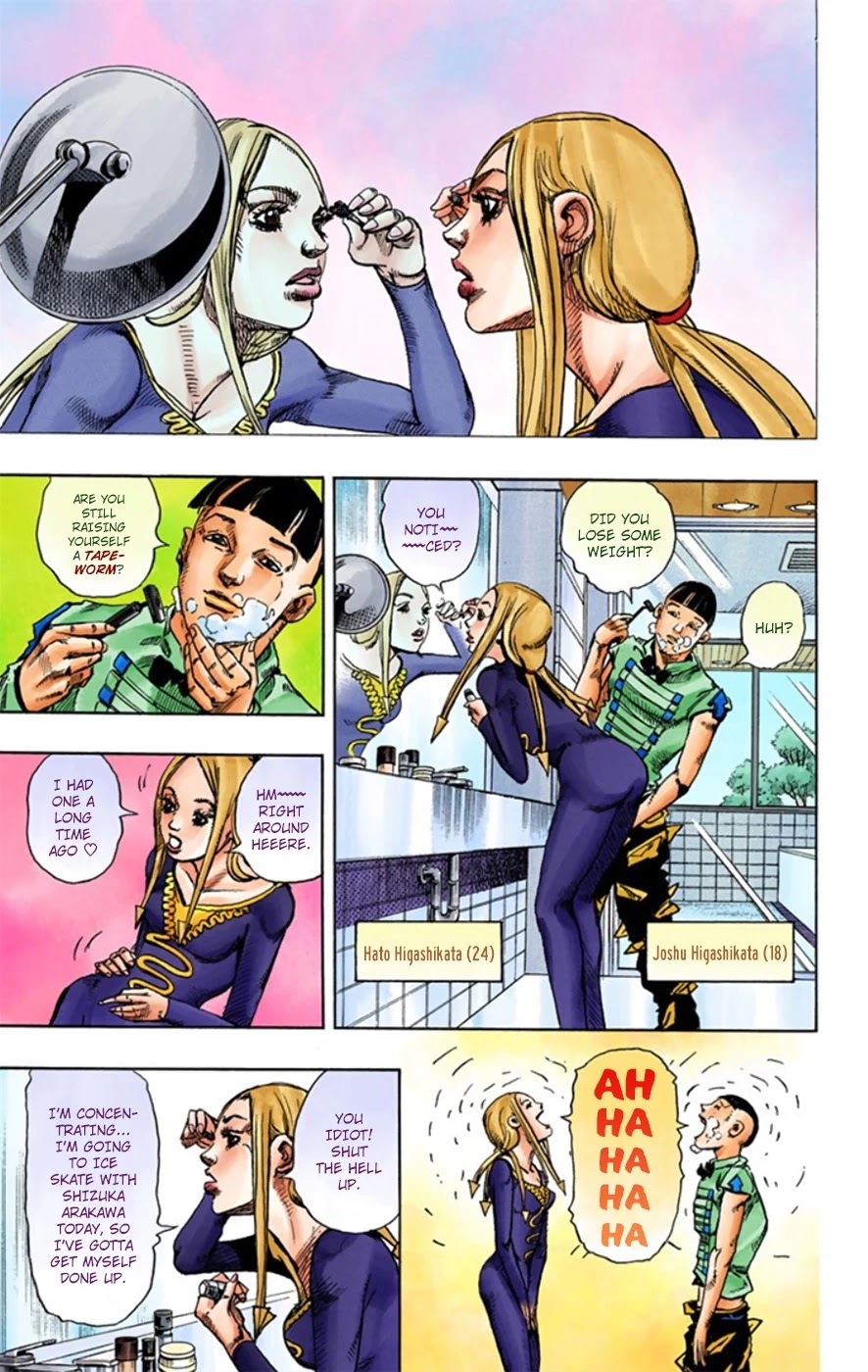 JoJo's Bizarre Adventure Part 8 - JoJolion (Official Colored) Chapter 11 page 8 - Chapter 11: Family Tree