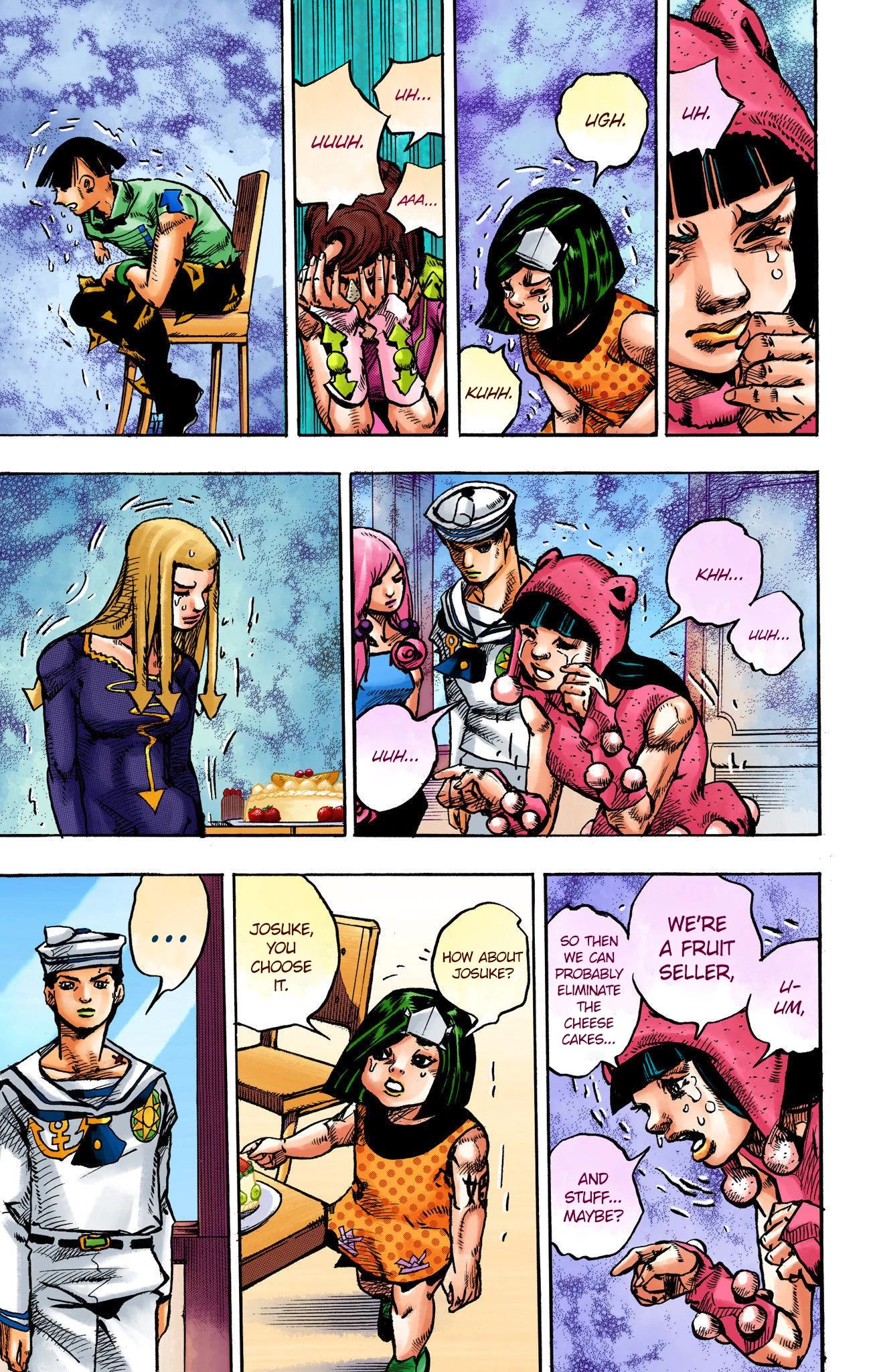 JoJo's Bizarre Adventure Part 8 - JoJolion (Official Colored) Chapter 110 page 43 - Chapter 110: Higashikata Fruit Parlor [END]