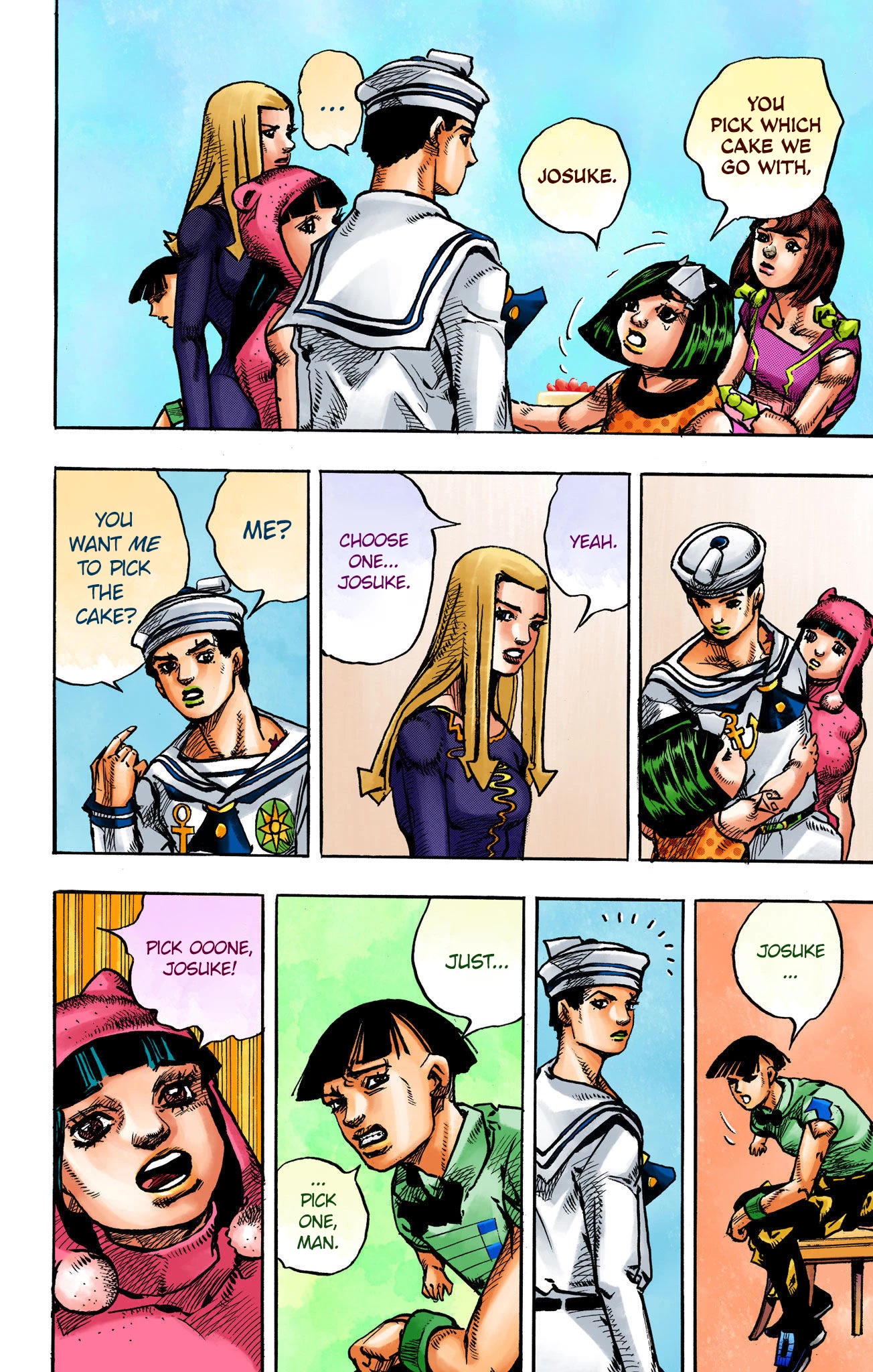 JoJo's Bizarre Adventure Part 8 - JoJolion (Official Colored) Chapter 110 page 44 - Chapter 110: Higashikata Fruit Parlor [END]
