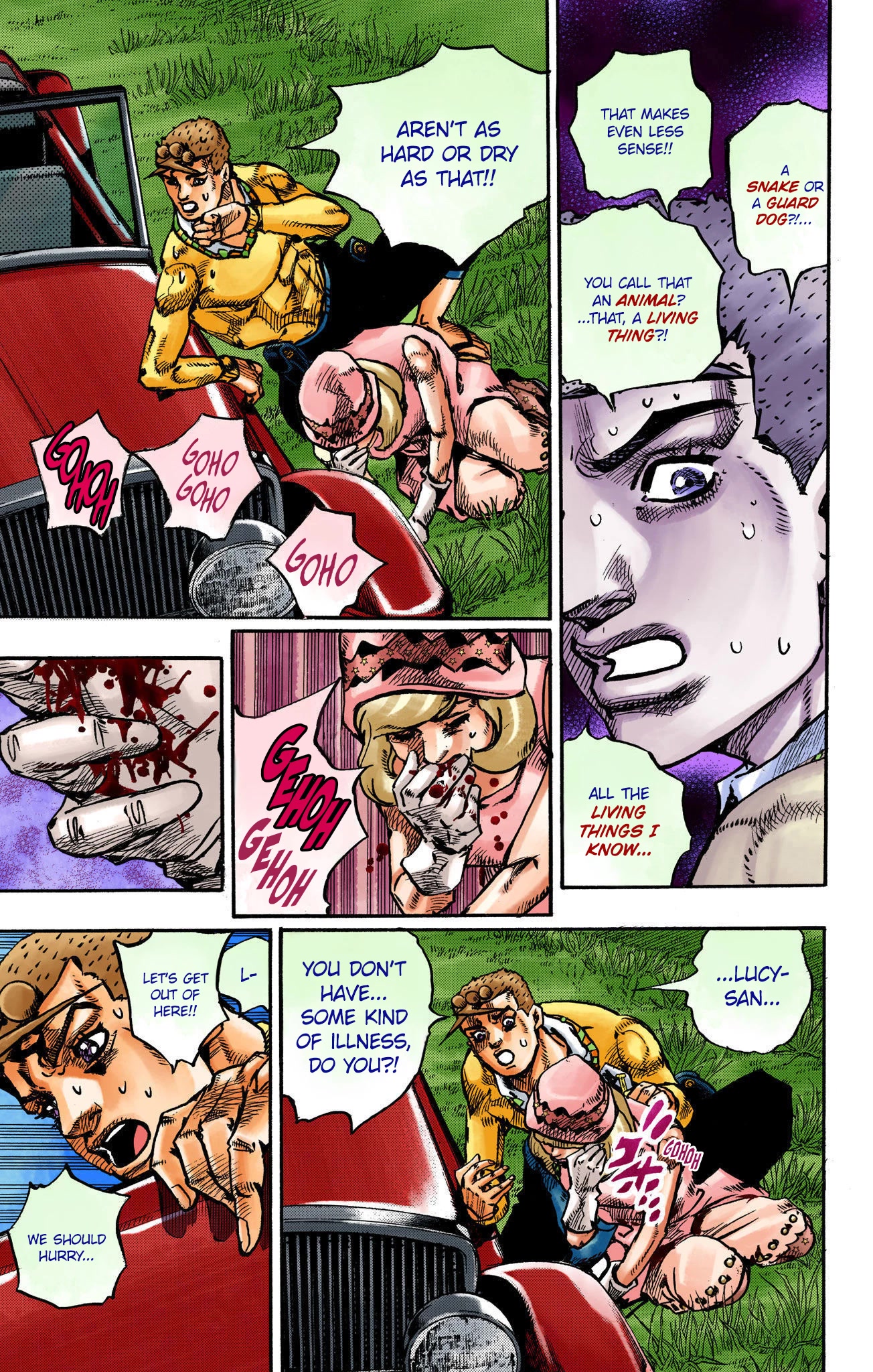 JoJo's Bizarre Adventure Part 8 - JoJolion (Official Colored) Chapter 110 page 8 - Chapter 110: Higashikata Fruit Parlor [END]