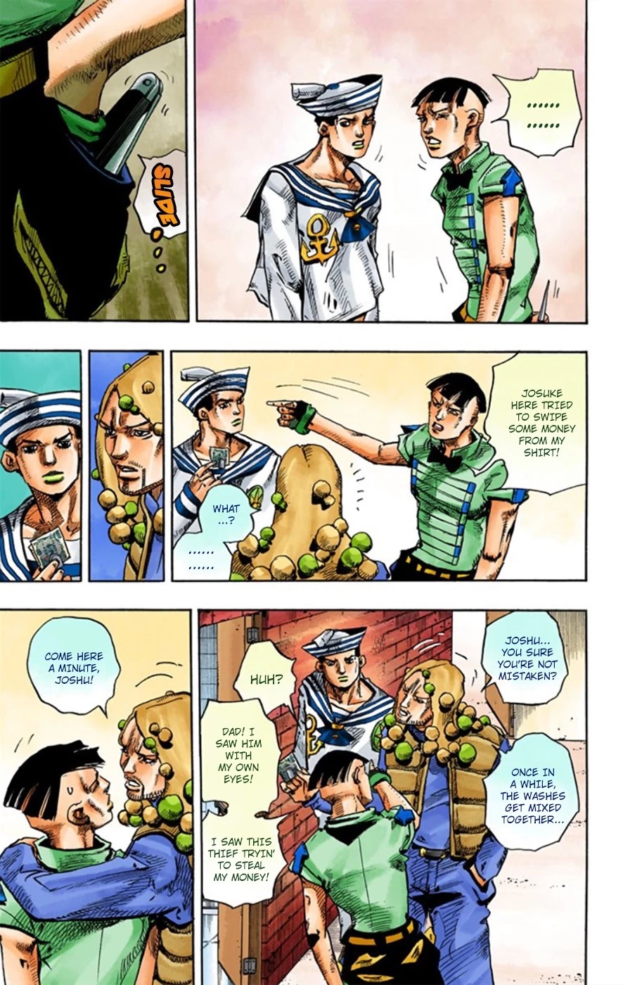 JoJo's Bizarre Adventure Part 8 - JoJolion (Official Colored) Chapter 12 page 12 - Chapter 12: Paisley Park and Born This Way Part 1
