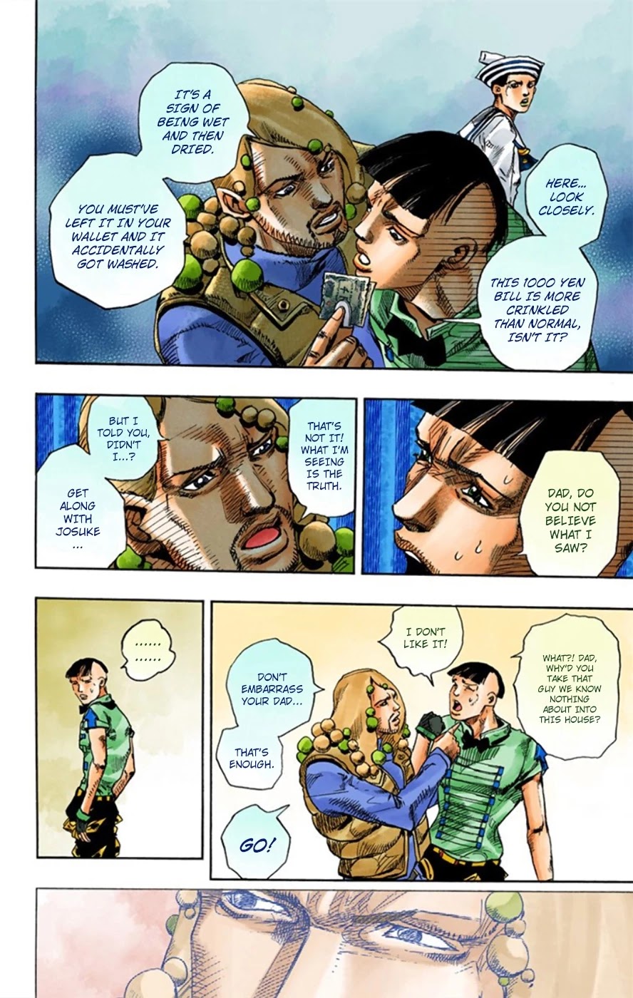 JoJo's Bizarre Adventure Part 8 - JoJolion (Official Colored) Chapter 12 page 13 - Chapter 12: Paisley Park and Born This Way Part 1