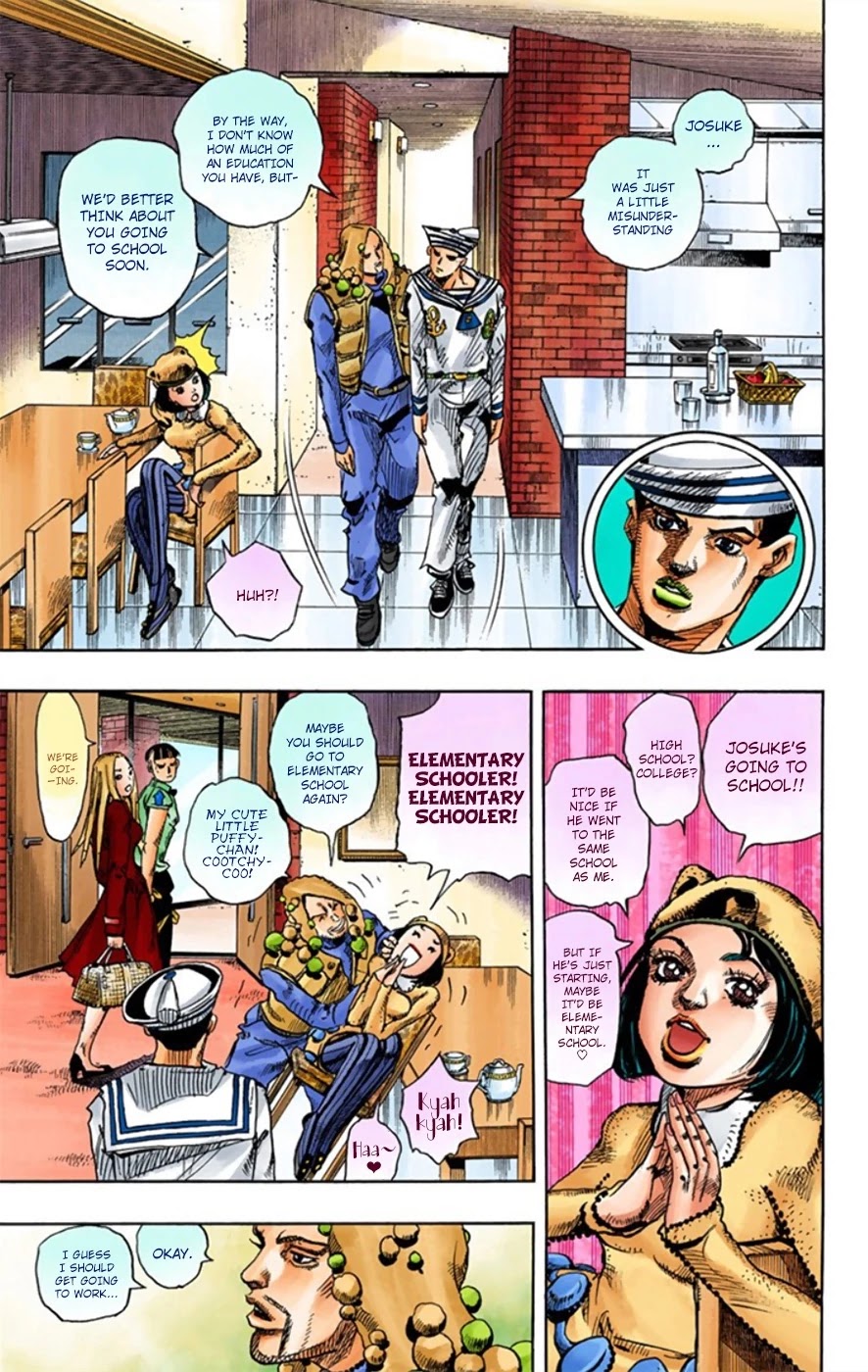 JoJo's Bizarre Adventure Part 8 - JoJolion (Official Colored) Chapter 12 page 14 - Chapter 12: Paisley Park and Born This Way Part 1