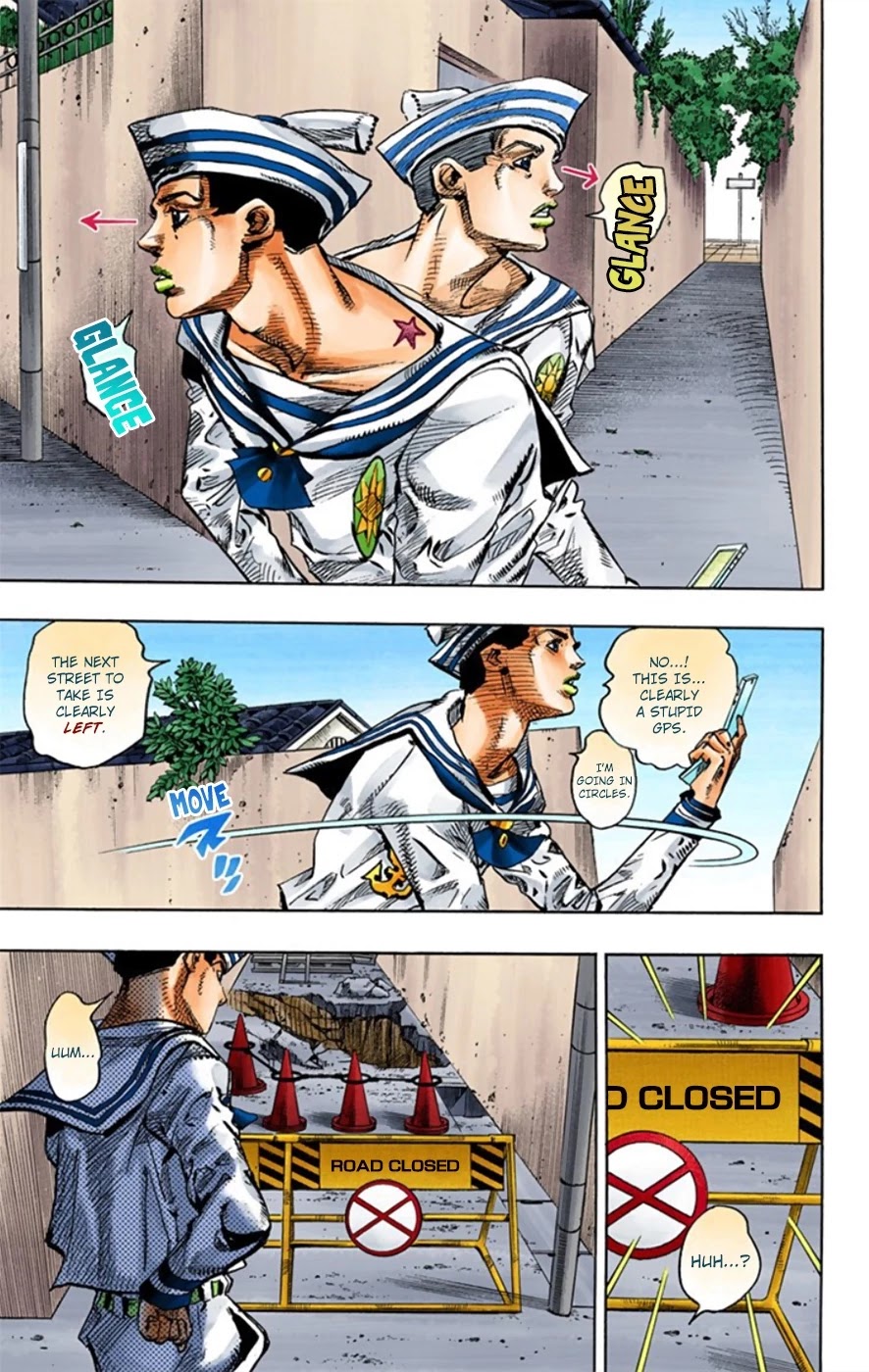 JoJo's Bizarre Adventure Part 8 - JoJolion (Official Colored) Chapter 12 page 28 - Chapter 12: Paisley Park and Born This Way Part 1