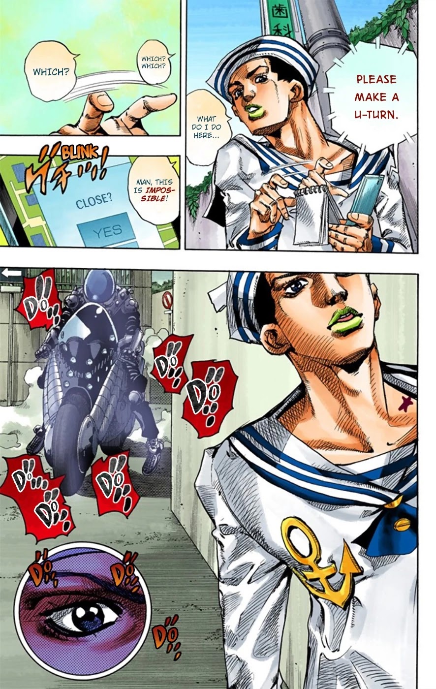 JoJo's Bizarre Adventure Part 8 - JoJolion (Official Colored) Chapter 12 page 32 - Chapter 12: Paisley Park and Born This Way Part 1