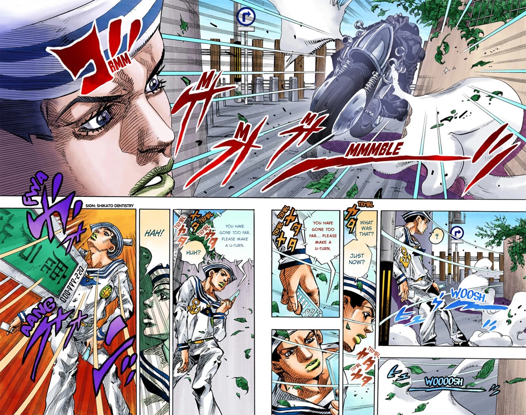 JoJo's Bizarre Adventure Part 8 - JoJolion (Official Colored) Chapter 12 page 34 - Chapter 12: Paisley Park and Born This Way Part 1