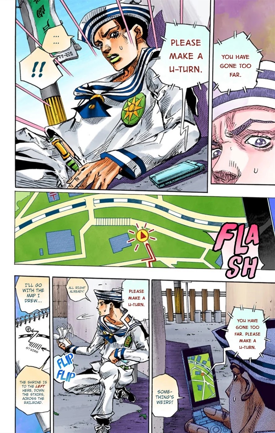 JoJo's Bizarre Adventure Part 8 - JoJolion (Official Colored) Chapter 12 page 37 - Chapter 12: Paisley Park and Born This Way Part 1