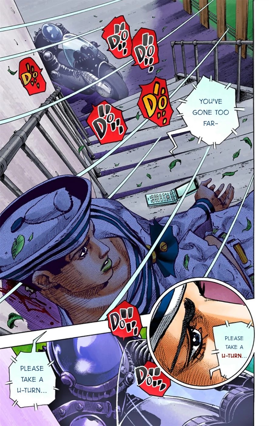 JoJo's Bizarre Adventure Part 8 - JoJolion (Official Colored) Chapter 12 page 45 - Chapter 12: Paisley Park and Born This Way Part 1