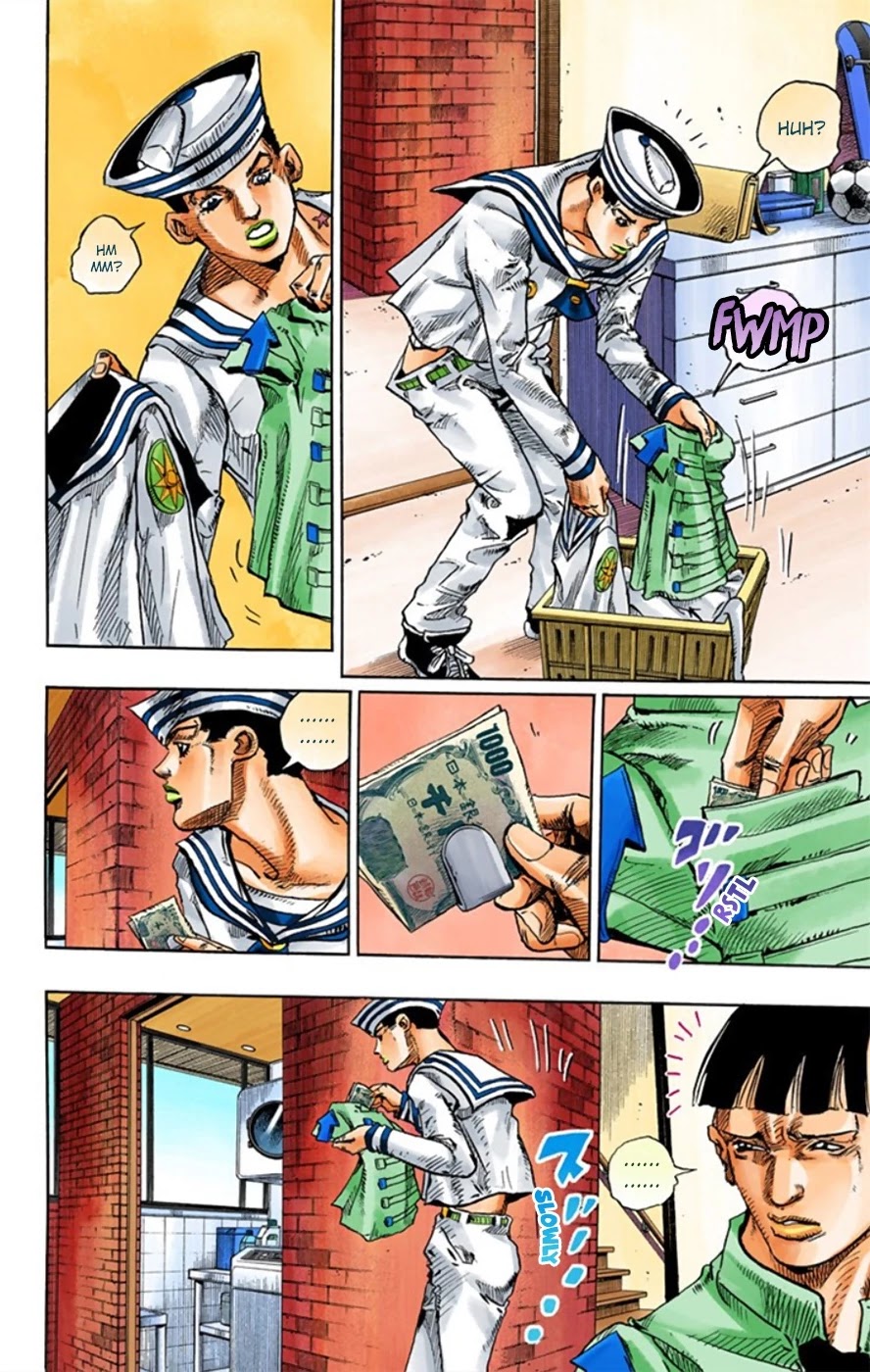 JoJo's Bizarre Adventure Part 8 - JoJolion (Official Colored) Chapter 12 page 5 - Chapter 12: Paisley Park and Born This Way Part 1
