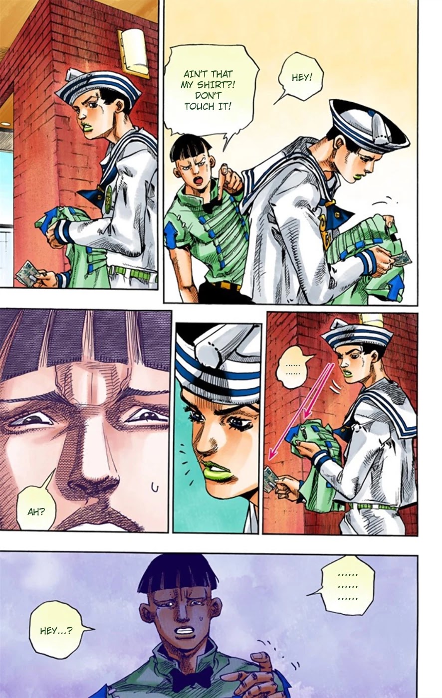 JoJo's Bizarre Adventure Part 8 - JoJolion (Official Colored) Chapter 12 page 6 - Chapter 12: Paisley Park and Born This Way Part 1