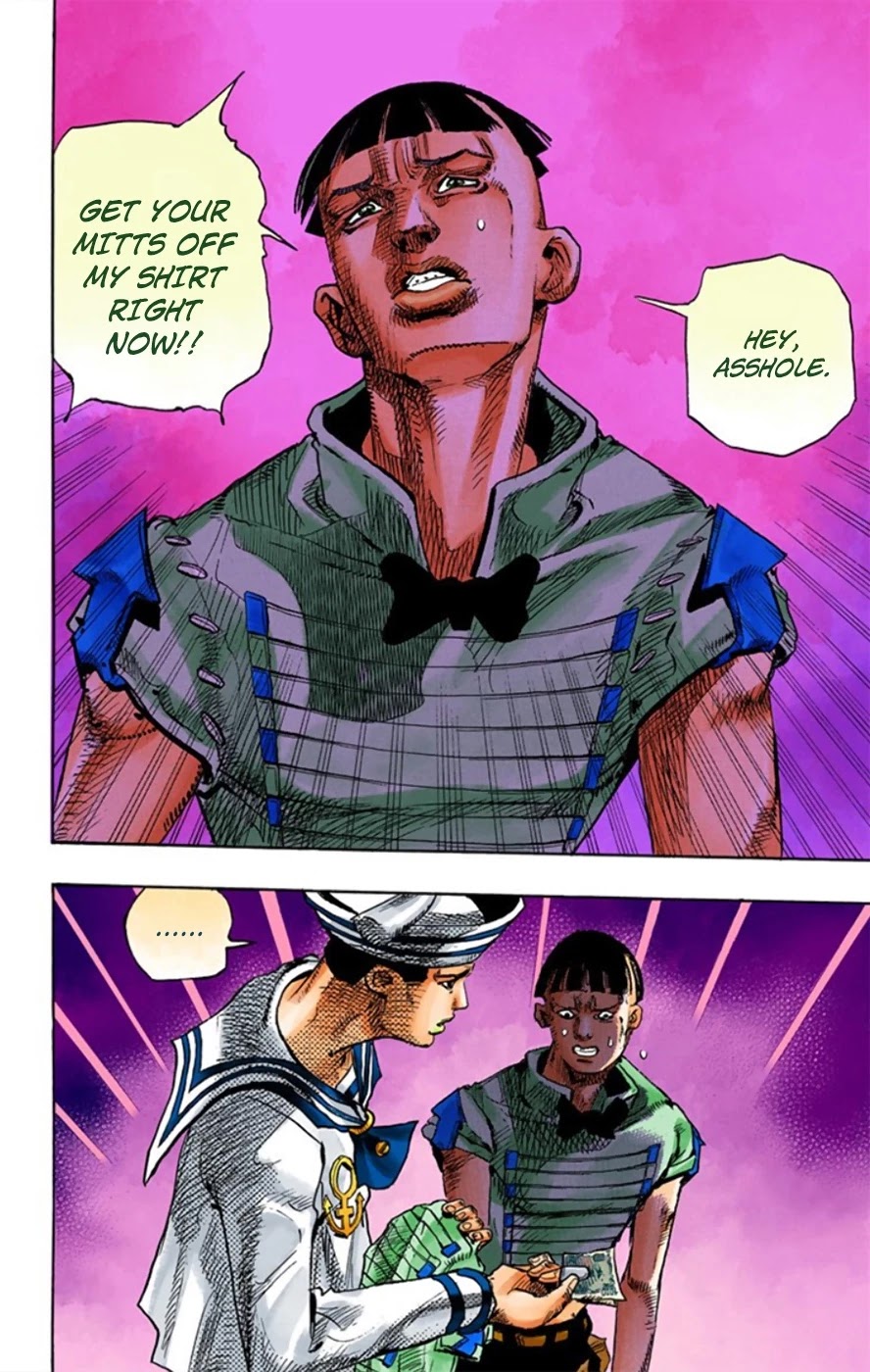 JoJo's Bizarre Adventure Part 8 - JoJolion (Official Colored) Chapter 12 page 7 - Chapter 12: Paisley Park and Born This Way Part 1