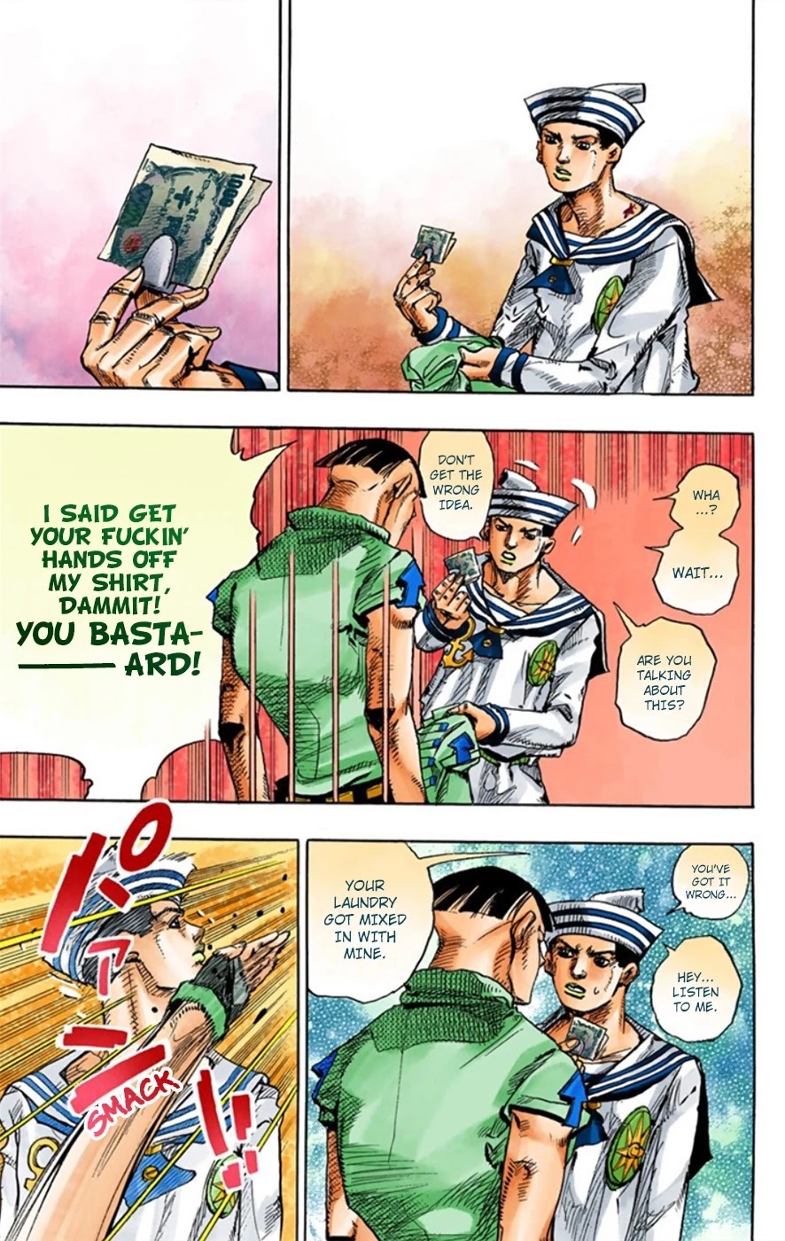 JoJo's Bizarre Adventure Part 8 - JoJolion (Official Colored) Chapter 12 page 8 - Chapter 12: Paisley Park and Born This Way Part 1