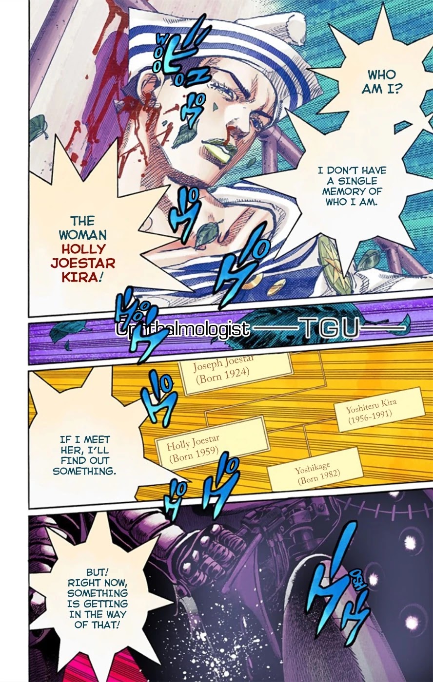 JoJo's Bizarre Adventure Part 8 - JoJolion (Official Colored) Chapter 13 page 3 - Chapter 13: Paisley Park and Born This Way Part 2
