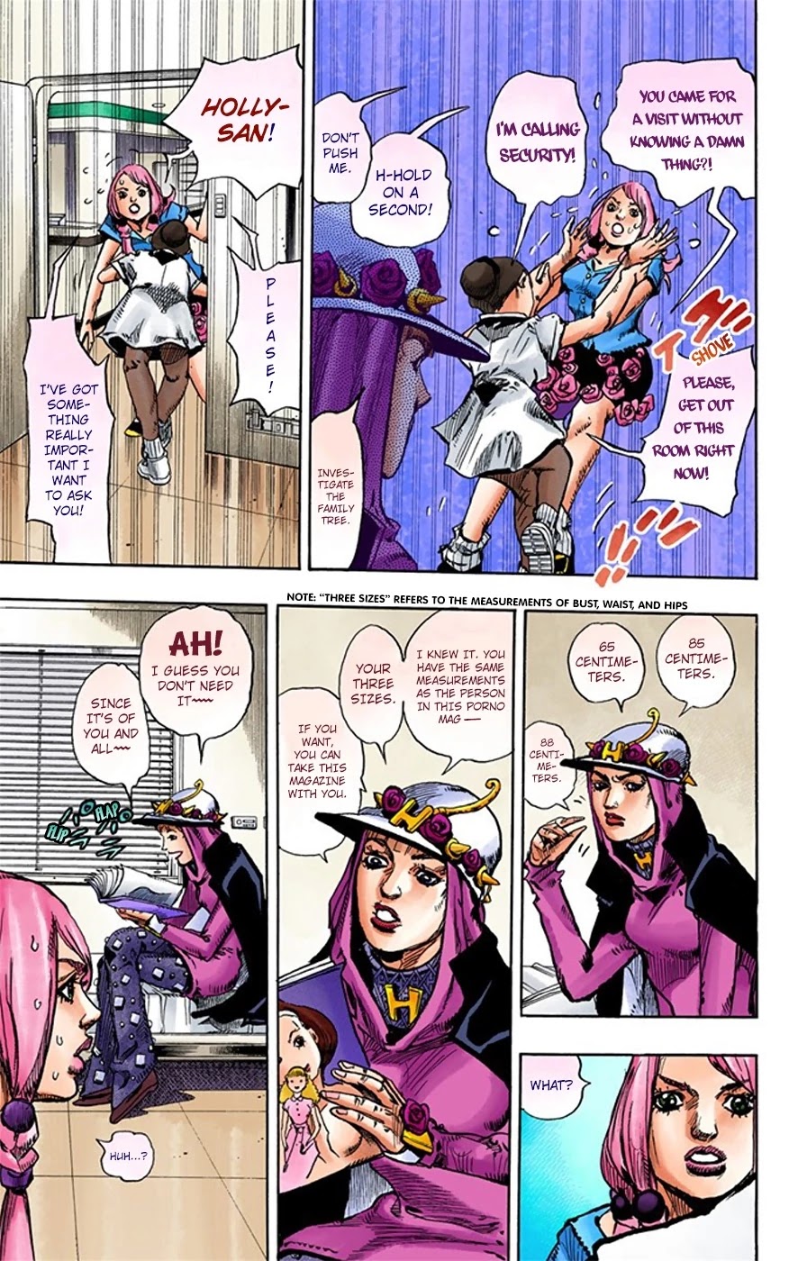 JoJo's Bizarre Adventure Part 8 - JoJolion (Official Colored) Chapter 14 page 15 - Chapter 14: Paisley Park and Born This Way Part 3