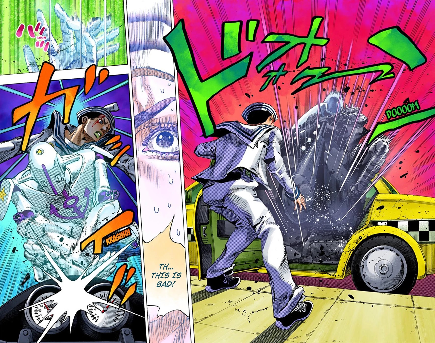 JoJo's Bizarre Adventure Part 8 - JoJolion (Official Colored) Chapter 15 page 12 - Chapter 15: Paisley Park and Born This Way Part 4